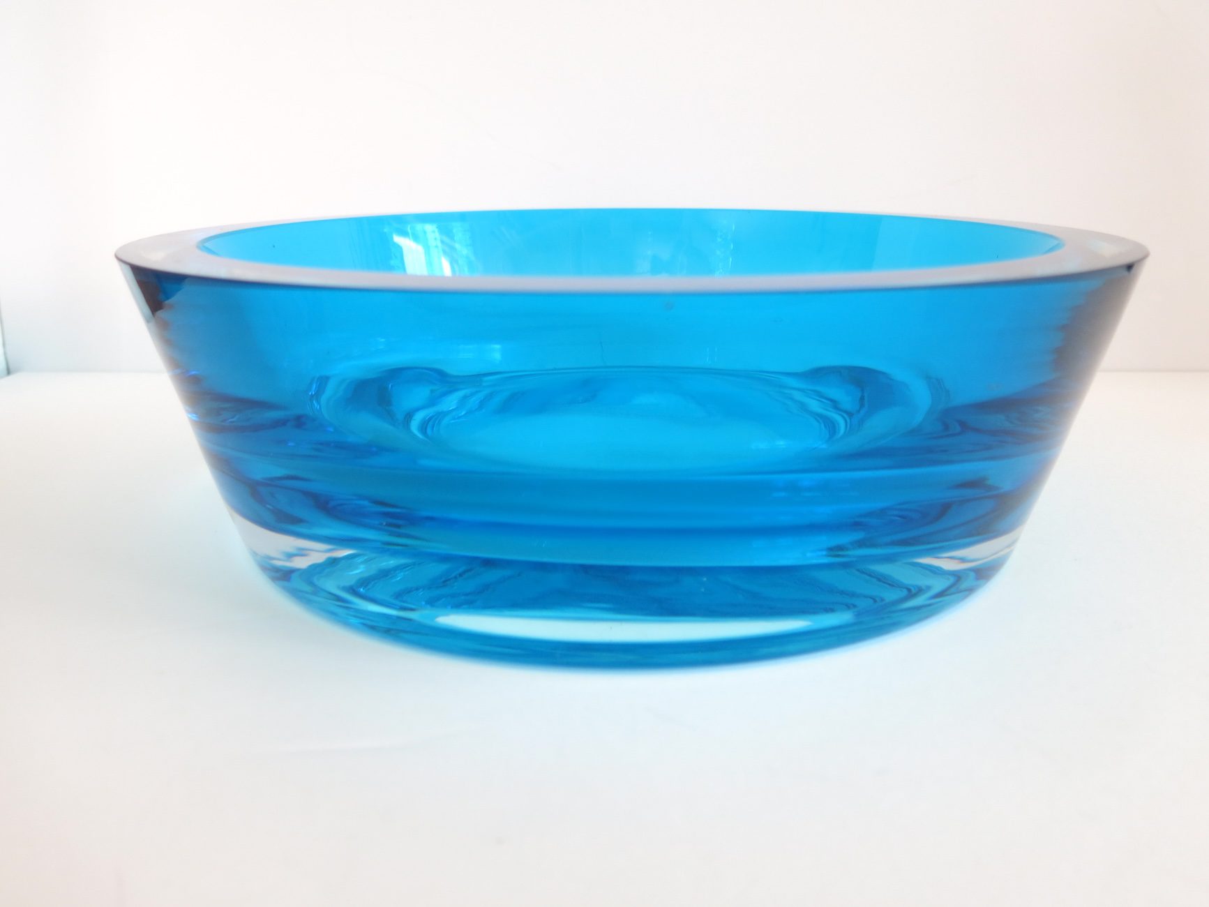 Nambé Cerulean Blue Glass Bowl