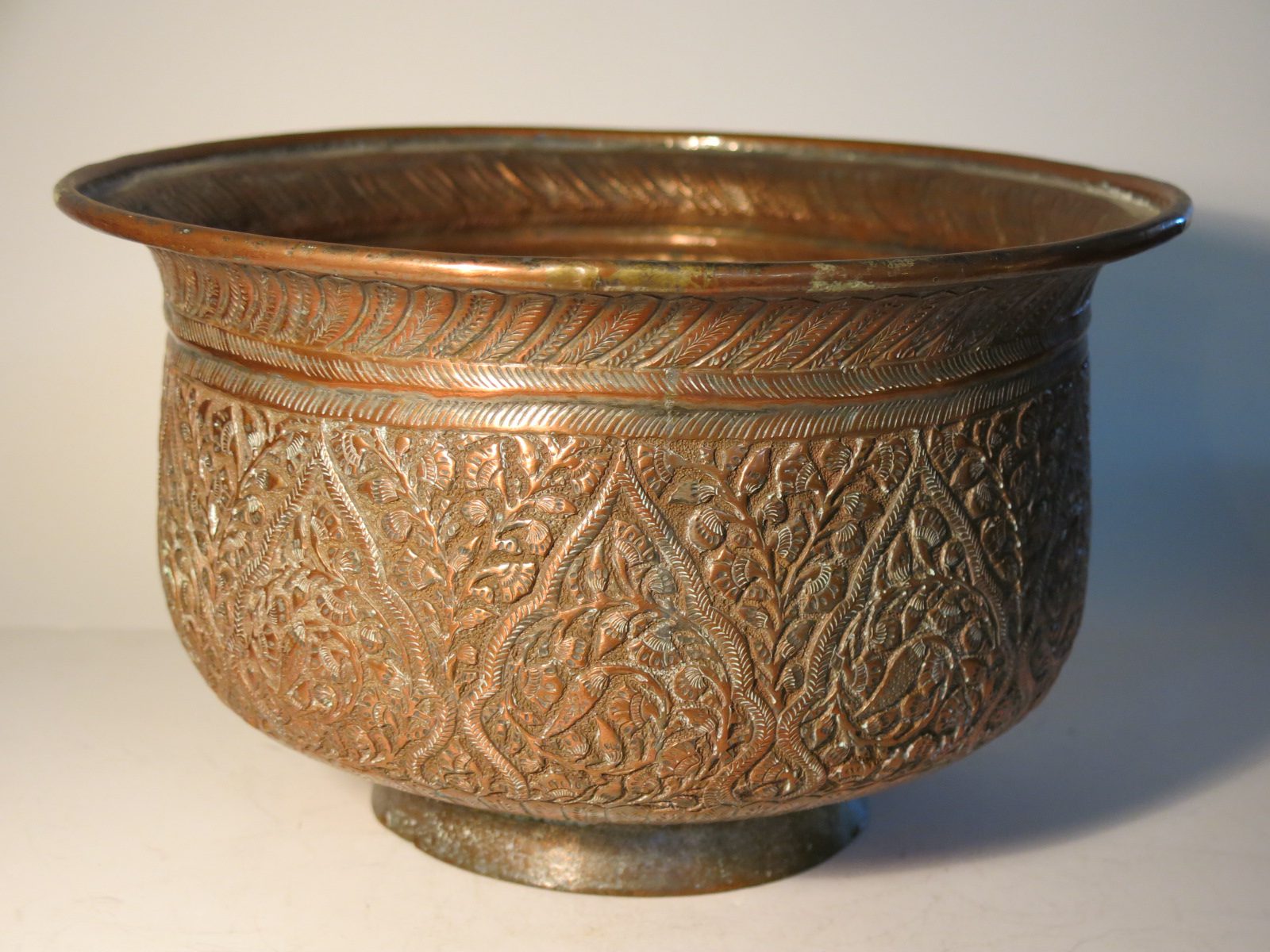 Antique Engraved Islamic Copper Pot Afghanistan