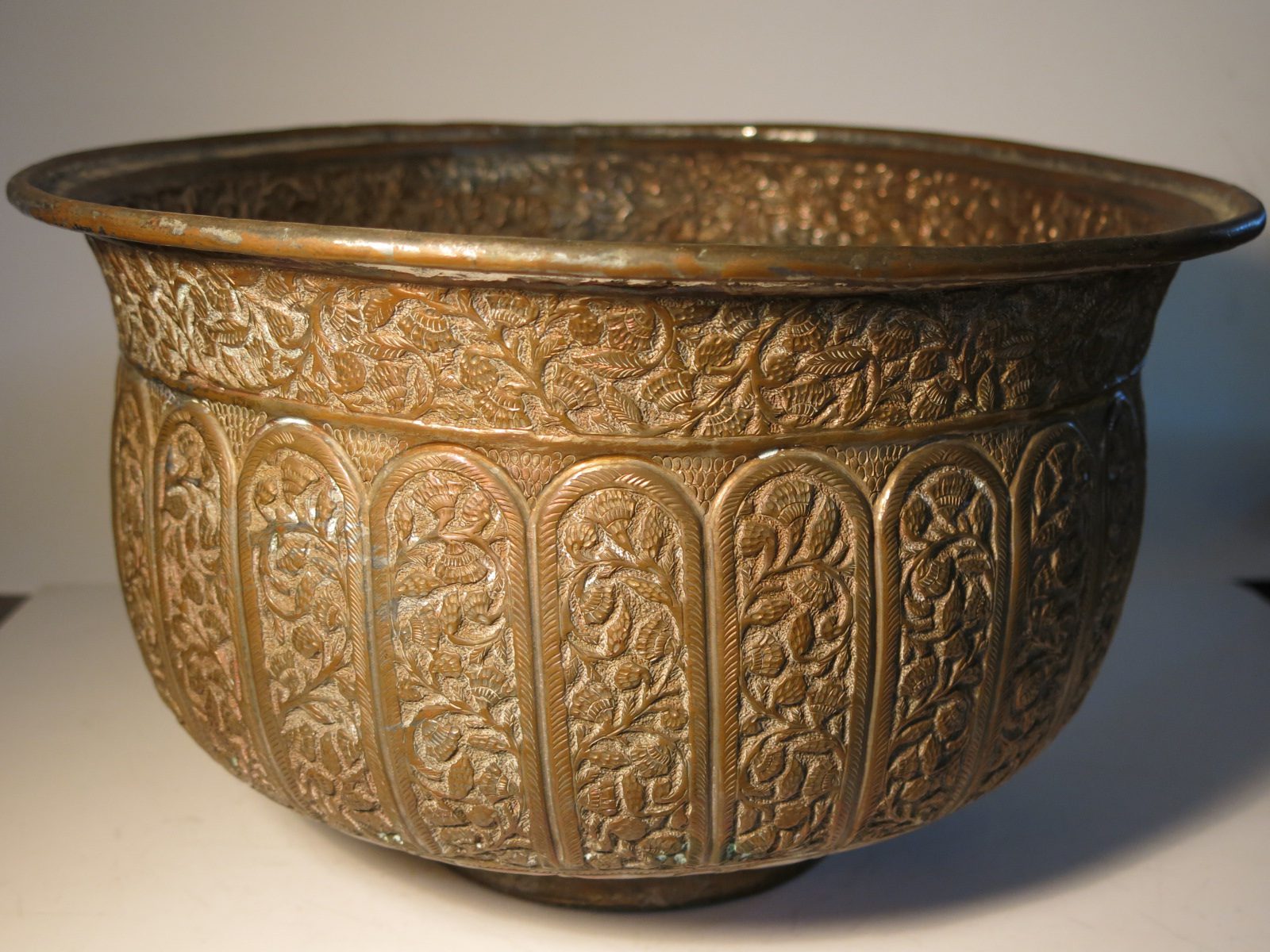 Antique Engraved Islamic Copper Pot Pakistan