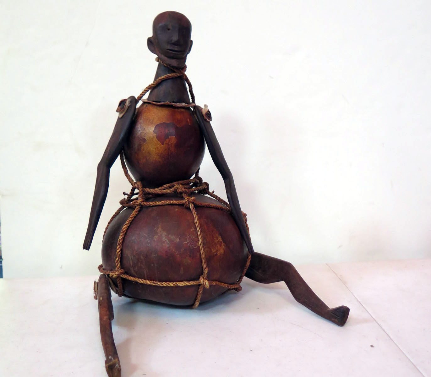 Articulated African Kwere Divination Gourd