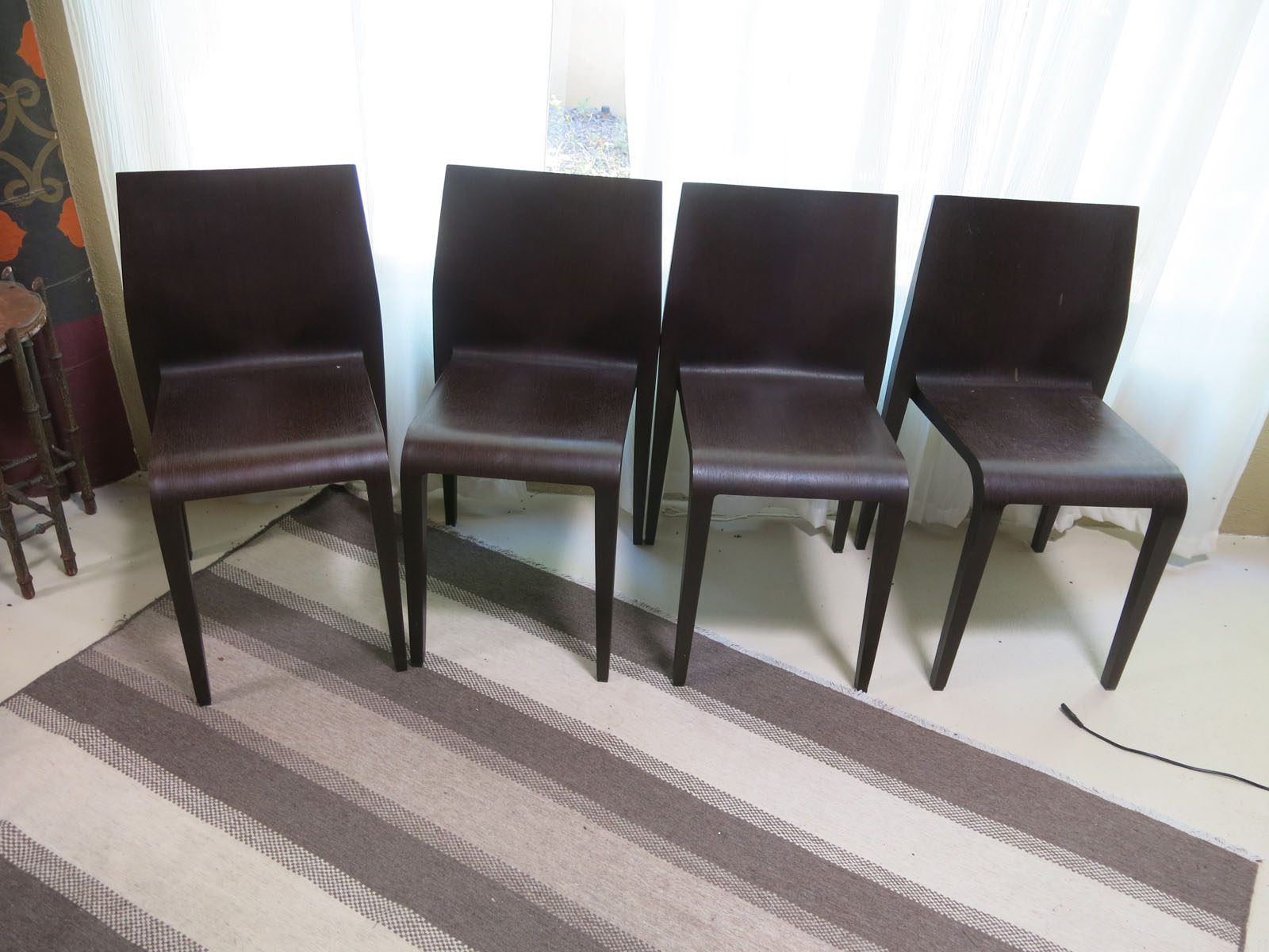 Bentwood Plywood Chairs Set Of Four