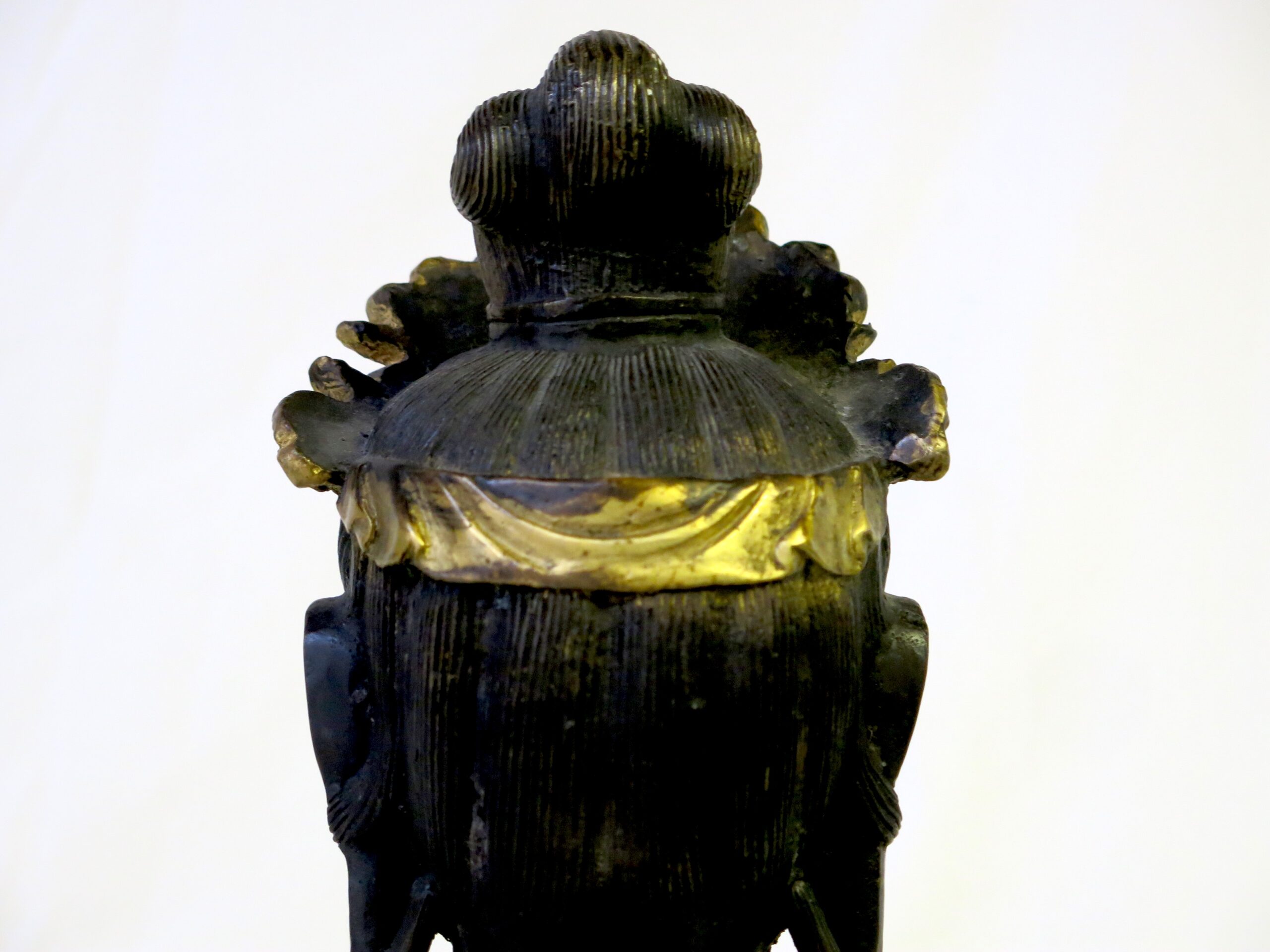 19th C. Chinese Gilt Bronze Seated Guanyin Bodhisattva - Image 8