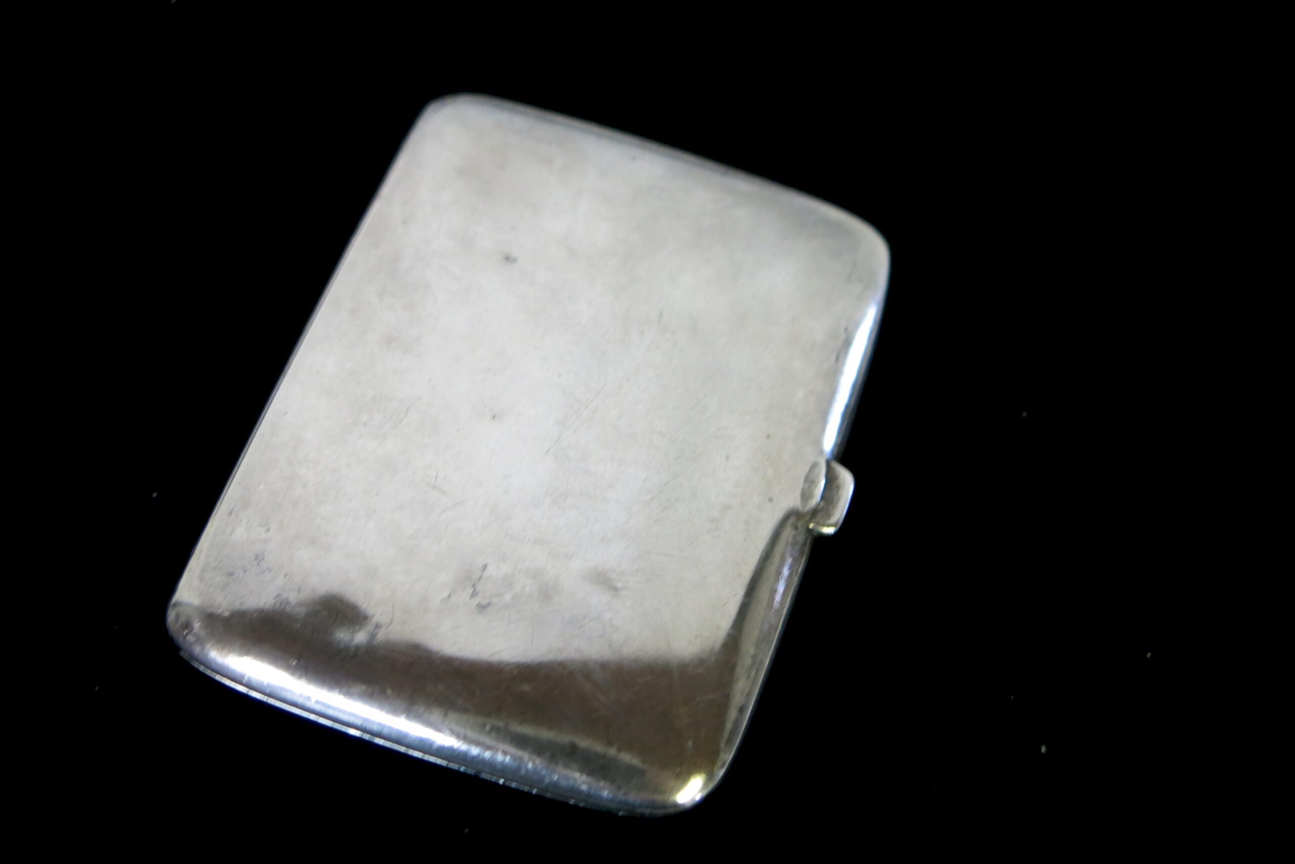 Ca. 1835 Sterling Silver and Gold Wash Hinged Georgian Dance Card Case - Image 9