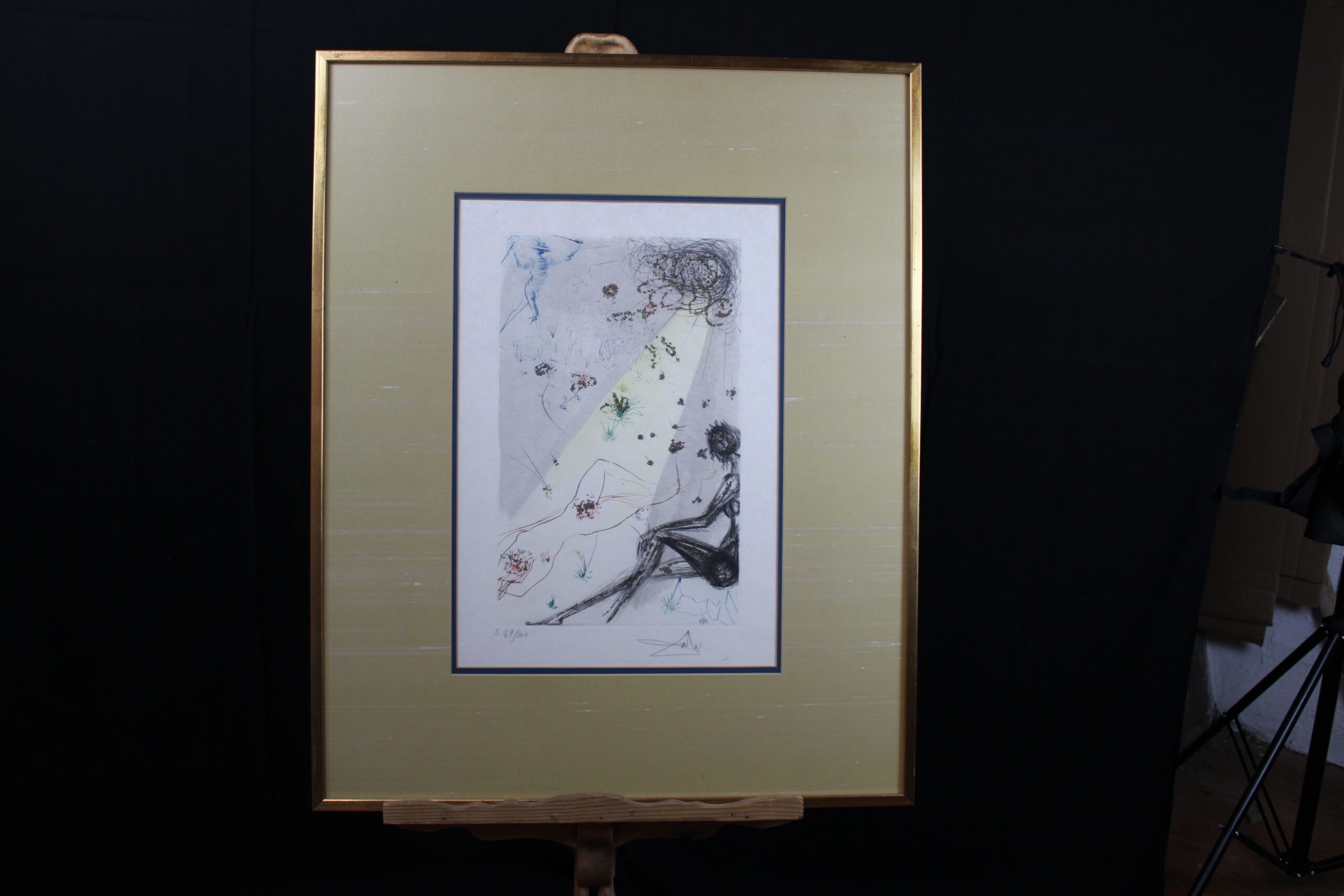 Salvador Dali "The Black Girl of Jerusalem" Signed & Numbered Etching