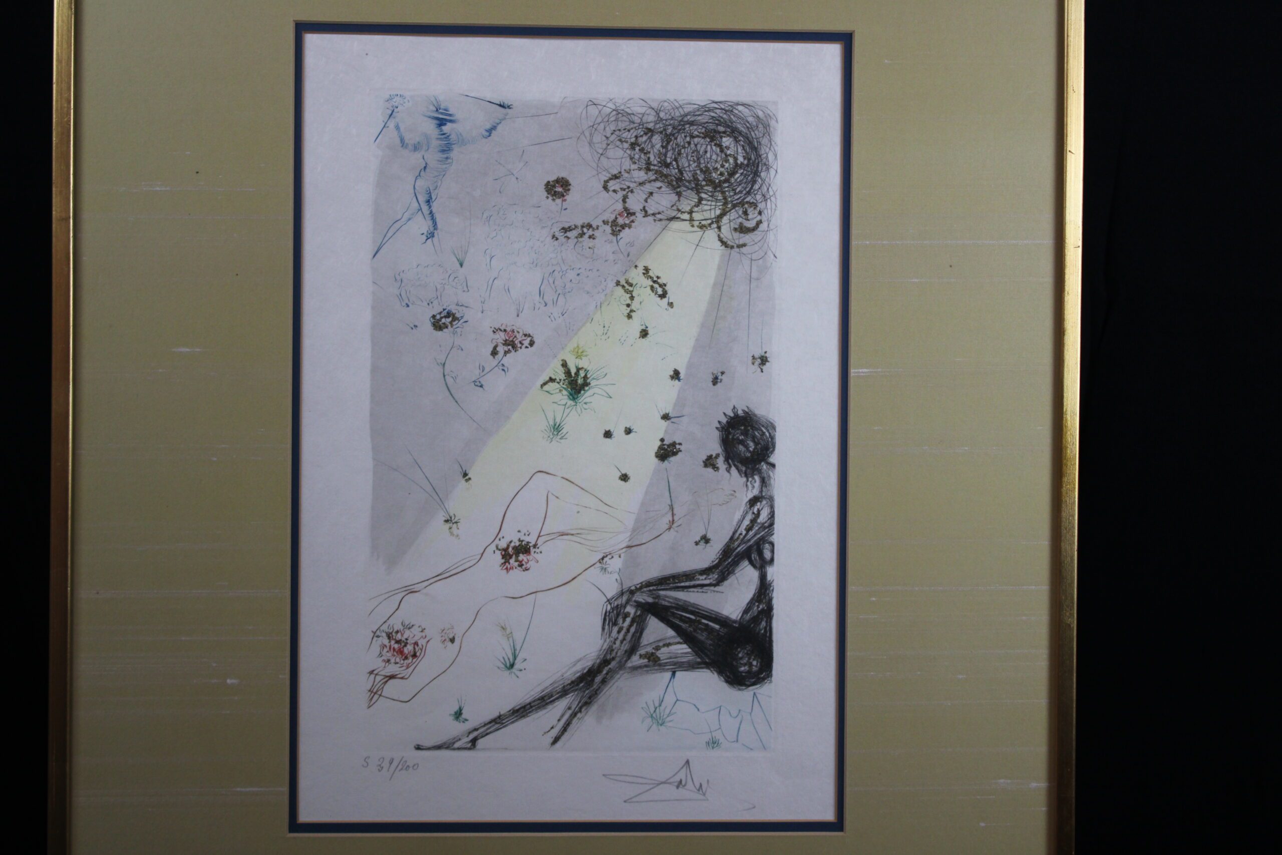 Salvador Dali "The Black Girl of Jerusalem" Signed & Numbered Etching - Image 3
