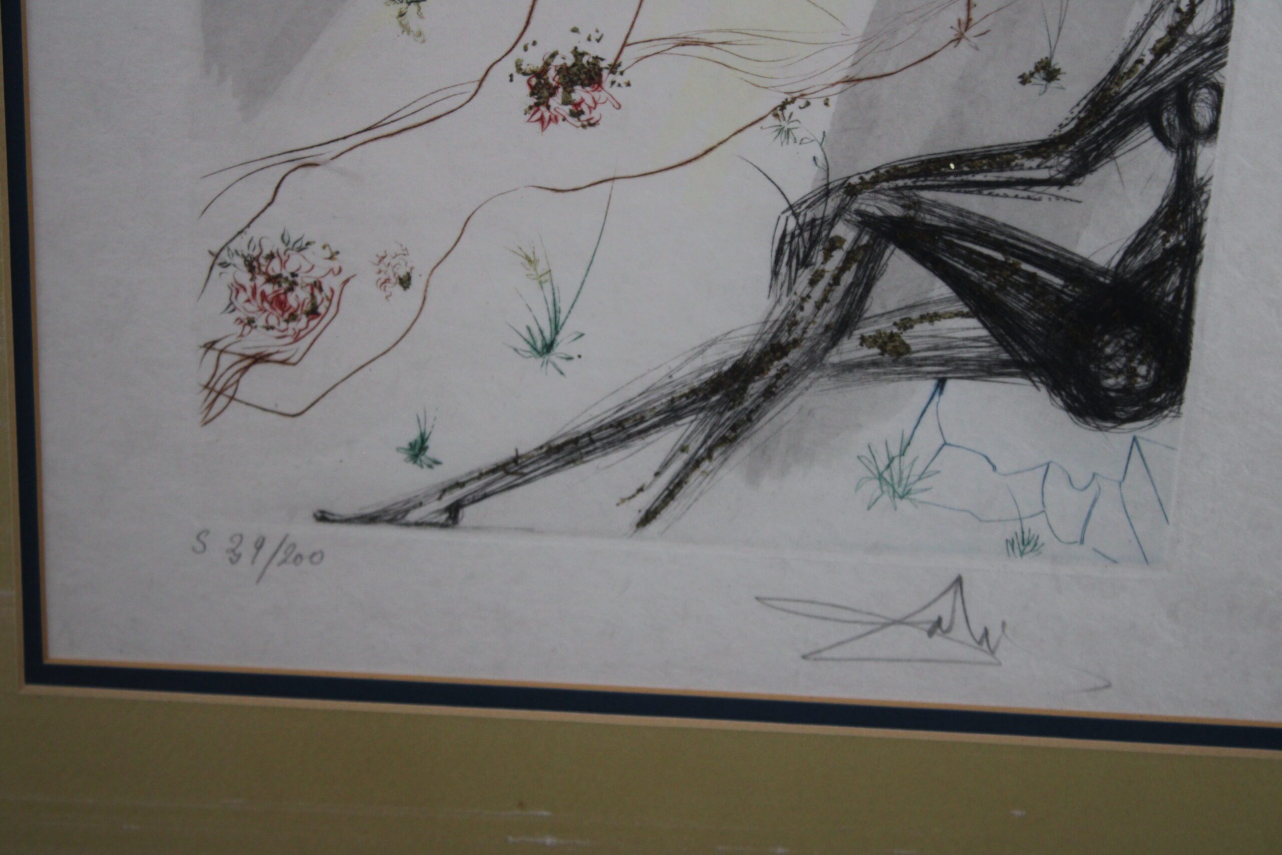 Salvador Dali "The Black Girl of Jerusalem" Signed & Numbered Etching - Image 4