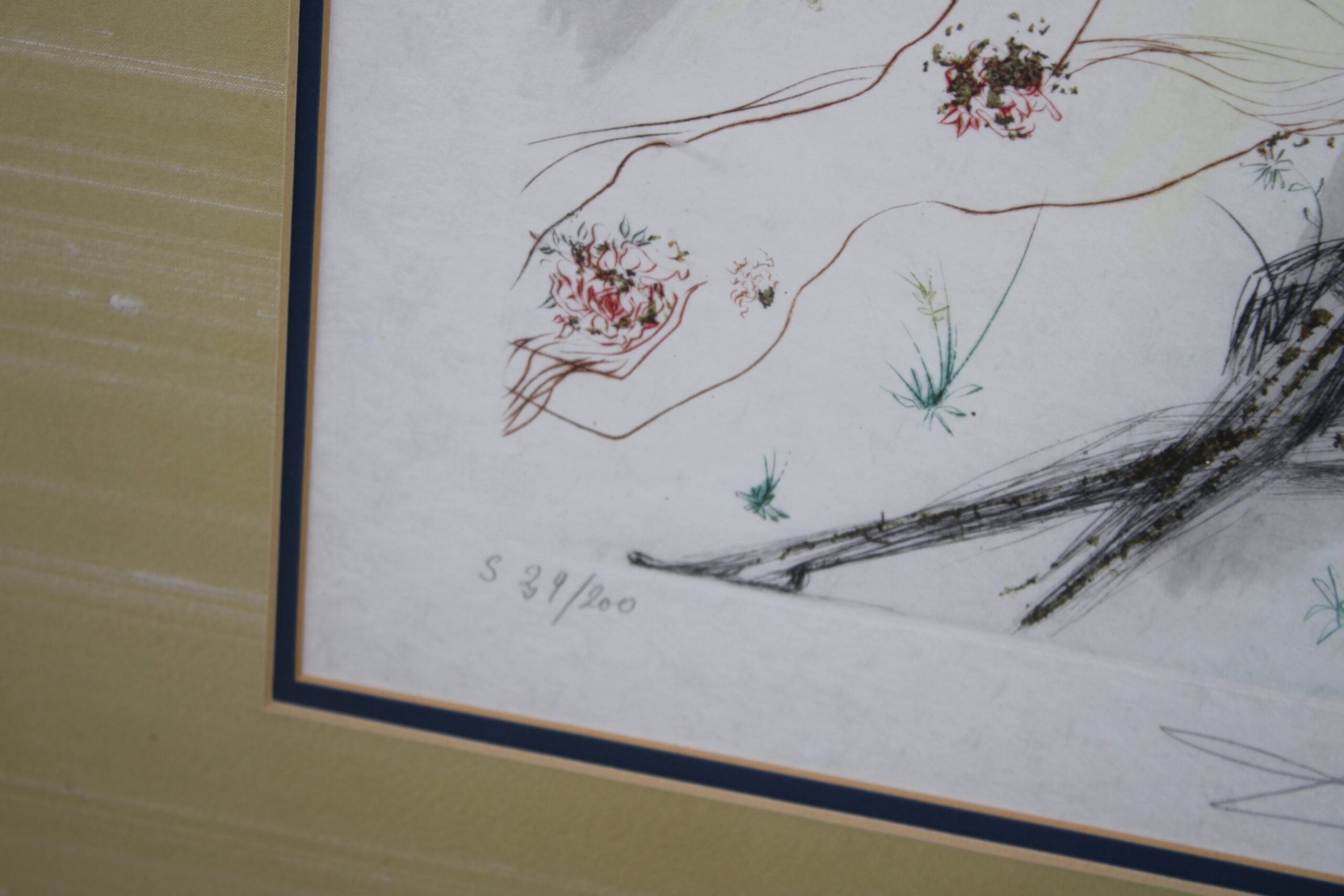 Salvador Dali "The Black Girl of Jerusalem" Signed & Numbered Etching - Image 7