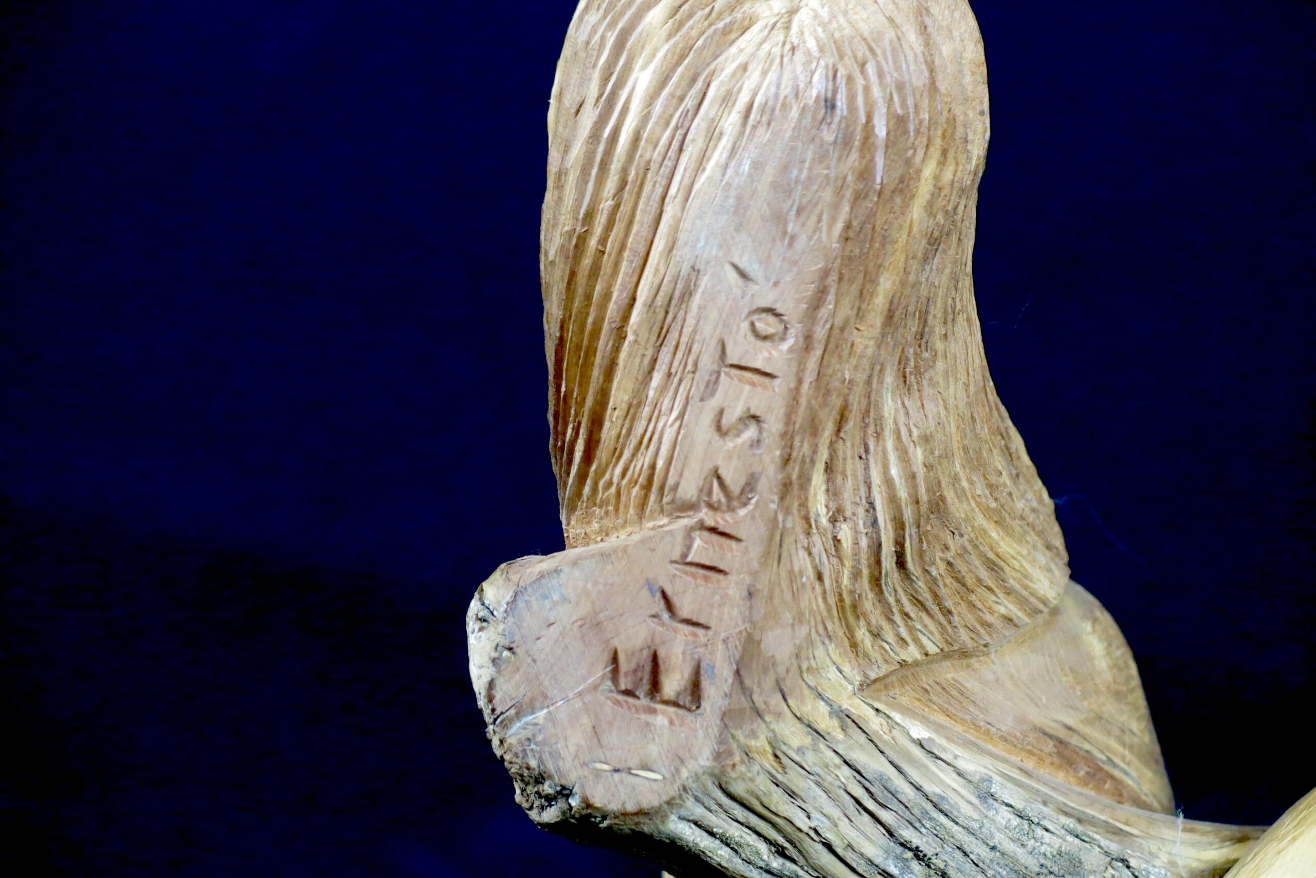 Ernesto Salazar Cedar Root Bulto Carving - Mary with the Crucified Christ - Image 6