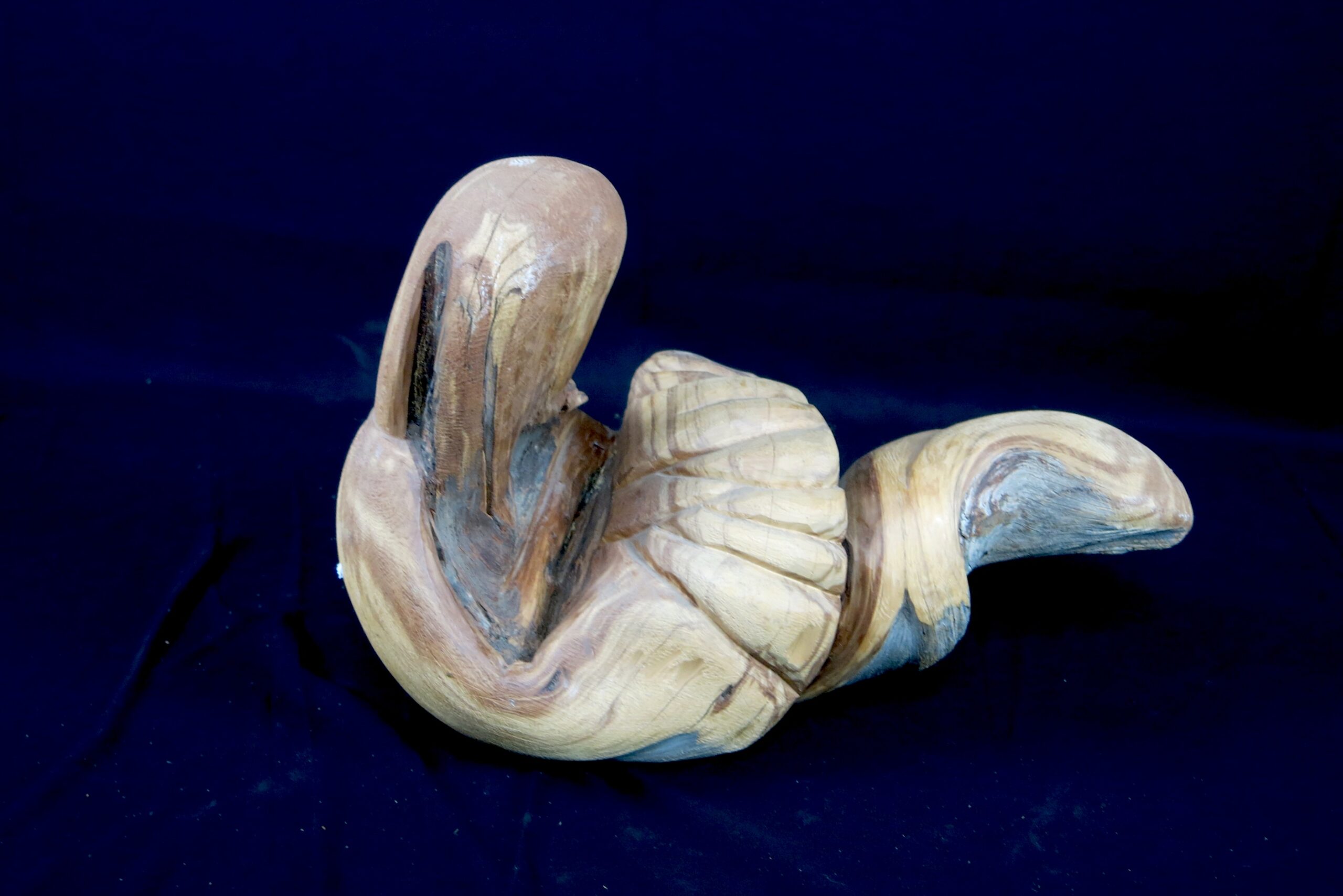 Ernesto Salazar Cedar Root Bulto Carving - Mary with the Crucified Christ - Image 7