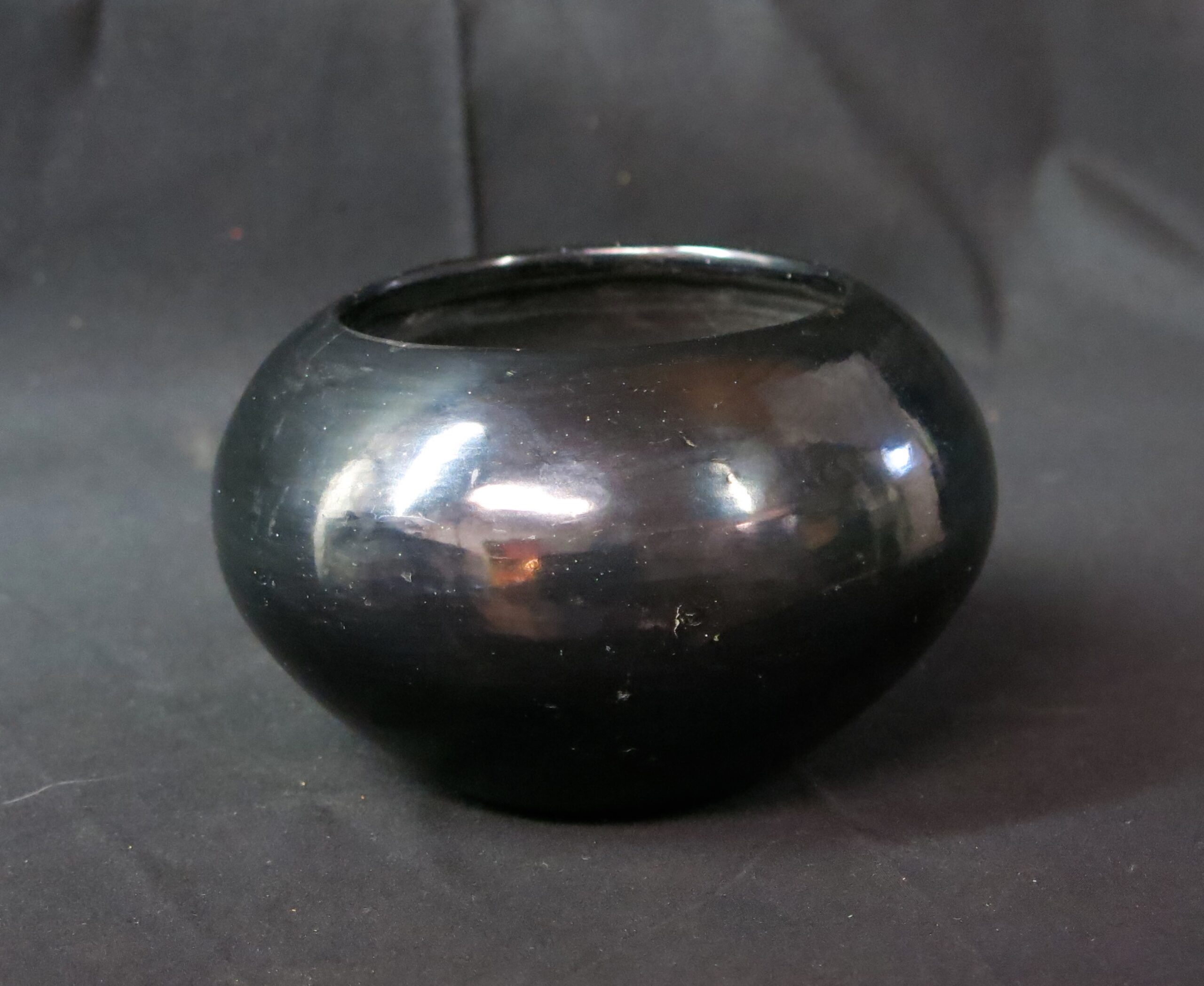 Maria Martinez Signed Polished Black Bowl ca. 1950