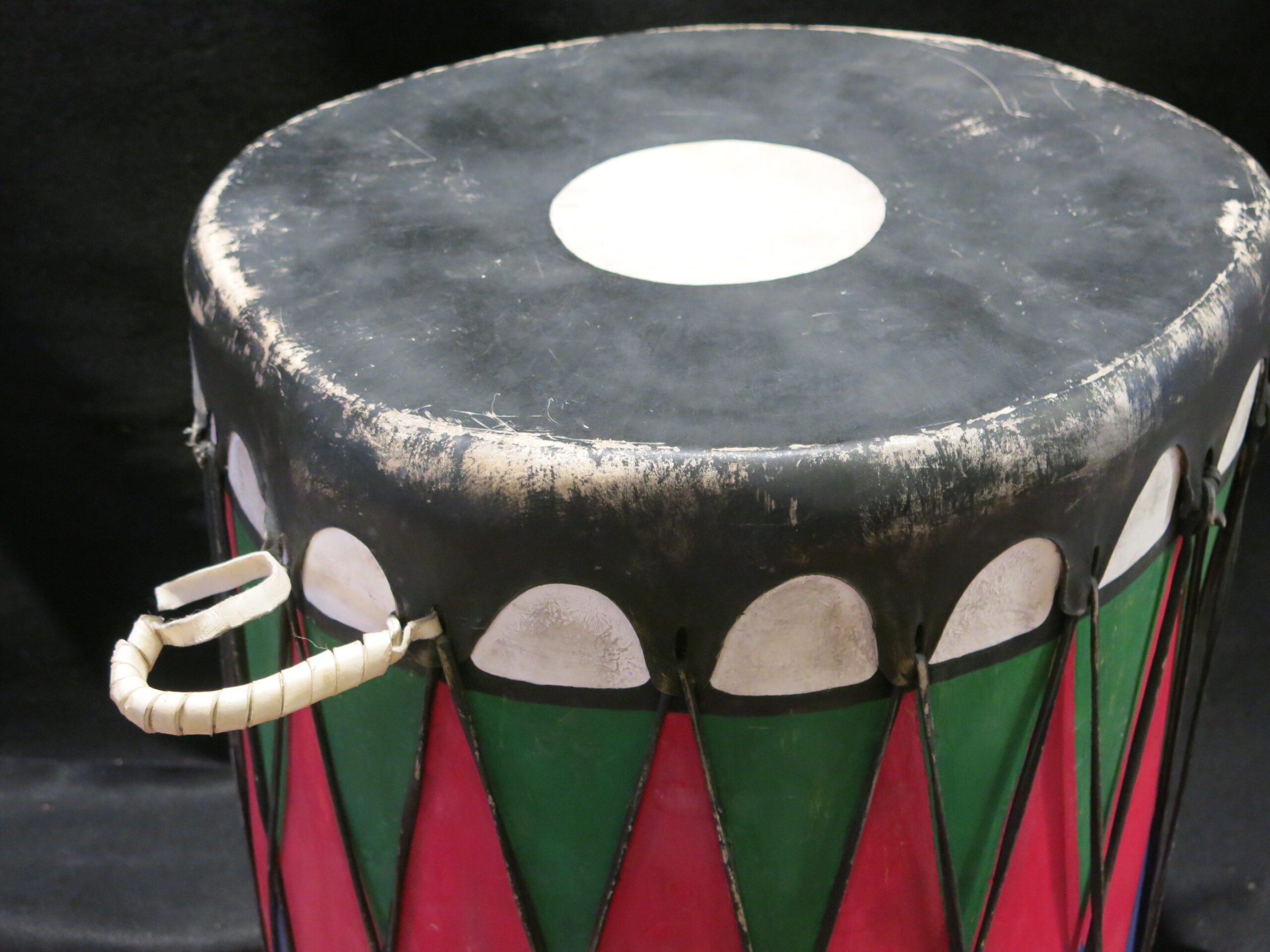 Vintage Cochiti Pueblo Painted Plaza Drum - Image 7