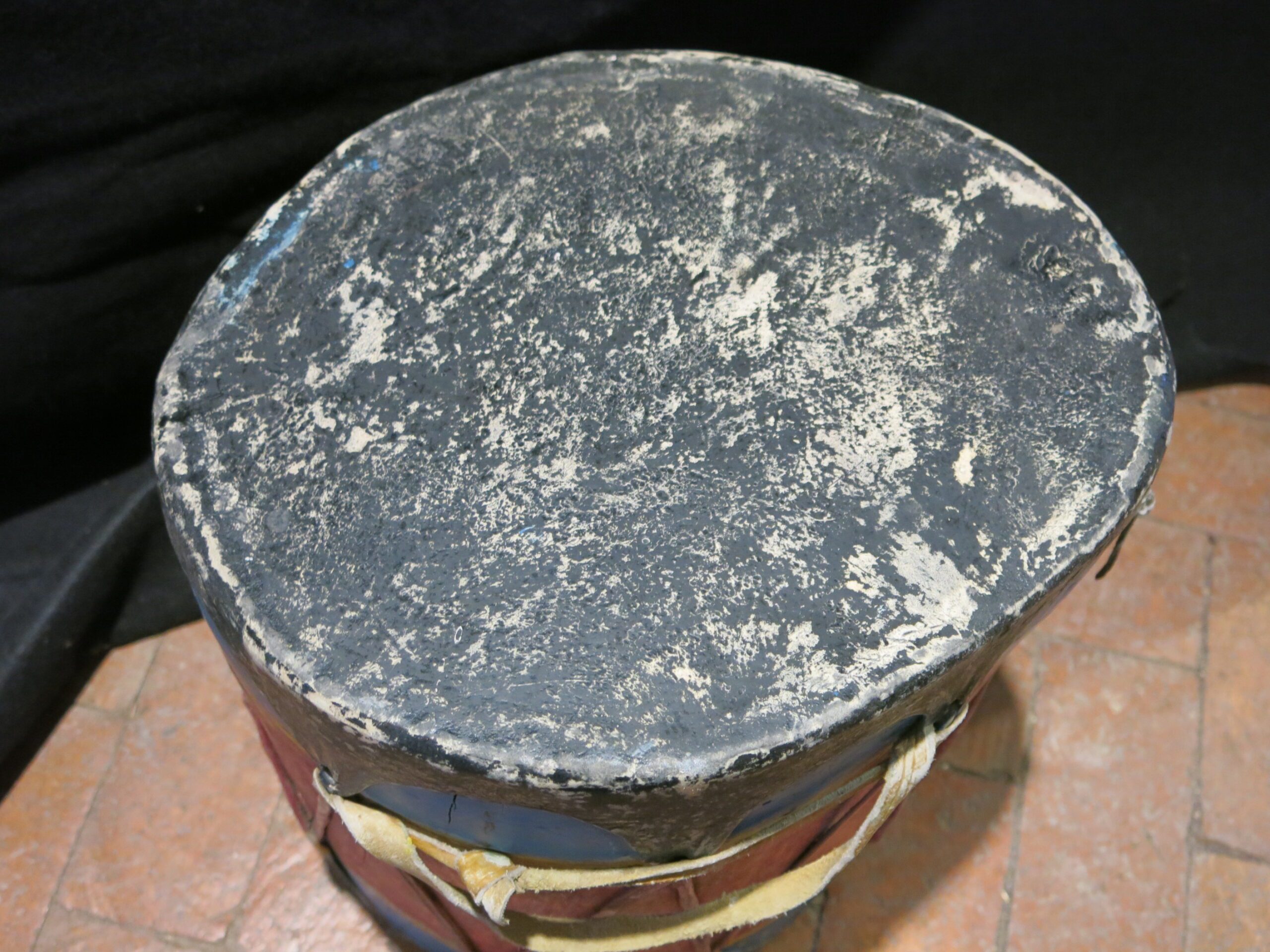 Vintage Cochiti Pueblo Painted Drum - Image 3