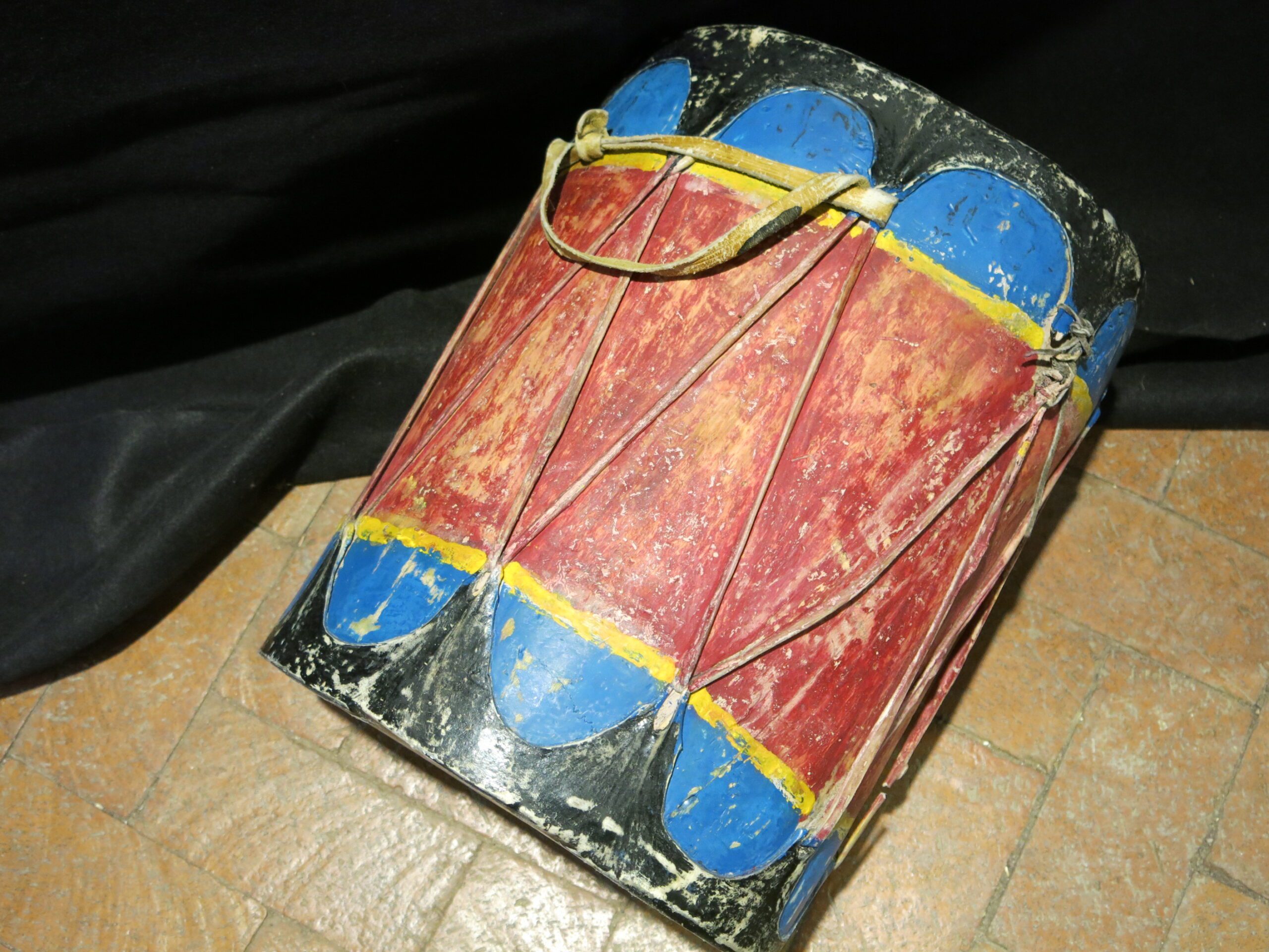 Vintage Cochiti Pueblo Painted Drum - Image 6