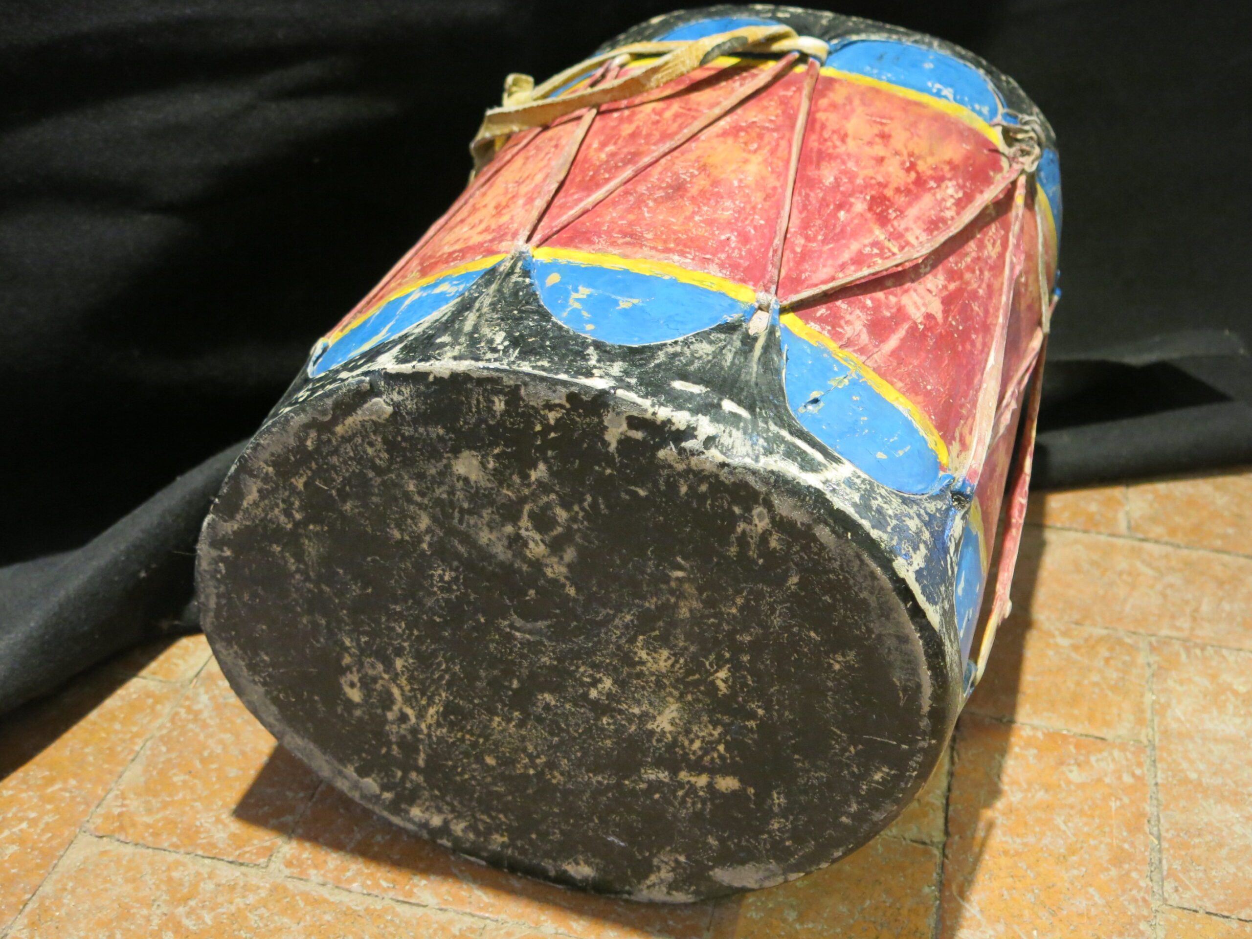 Vintage Cochiti Pueblo Painted Drum - Image 7