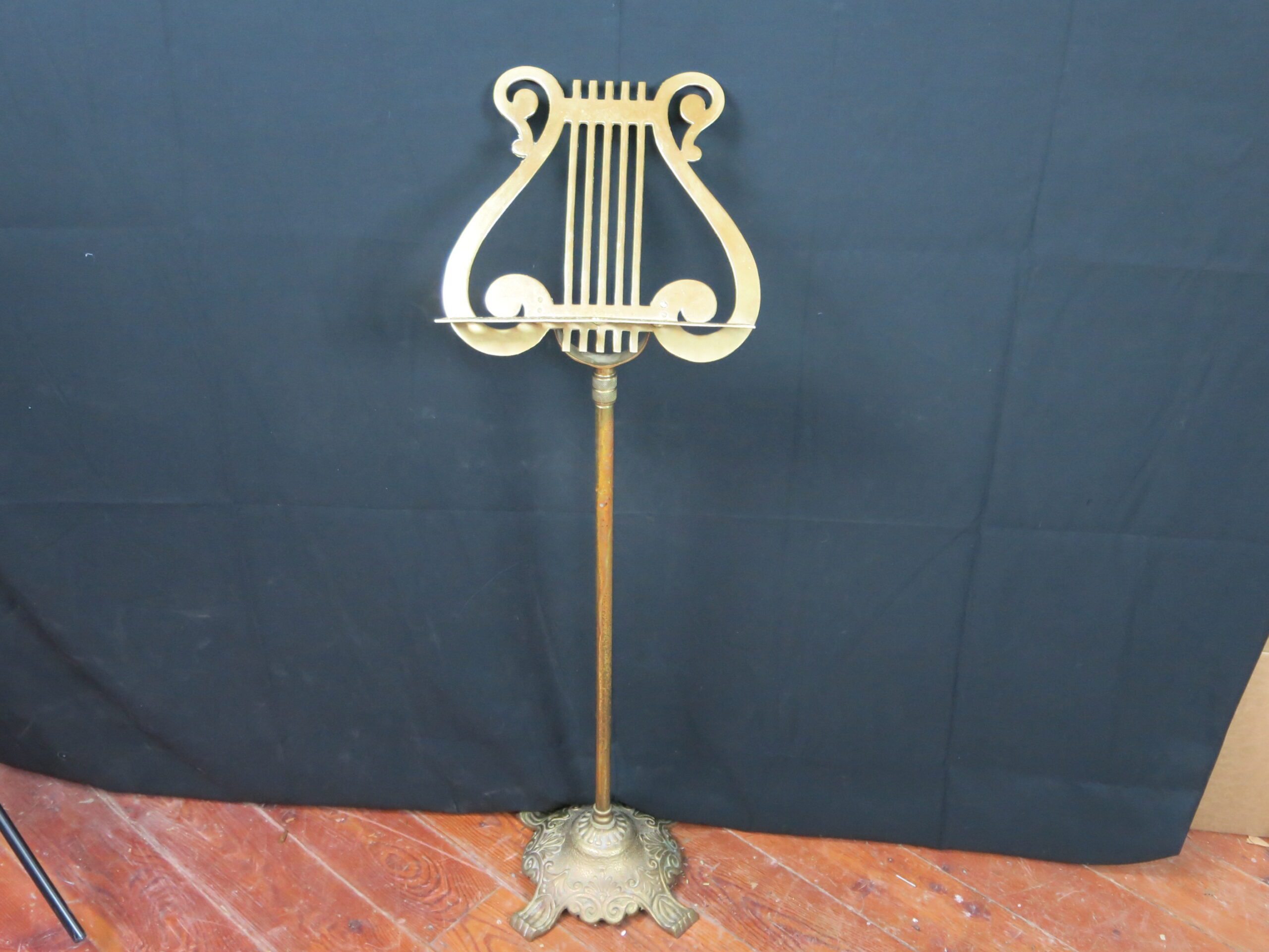 Vintage Brass Lyre Music Stand - Image 6