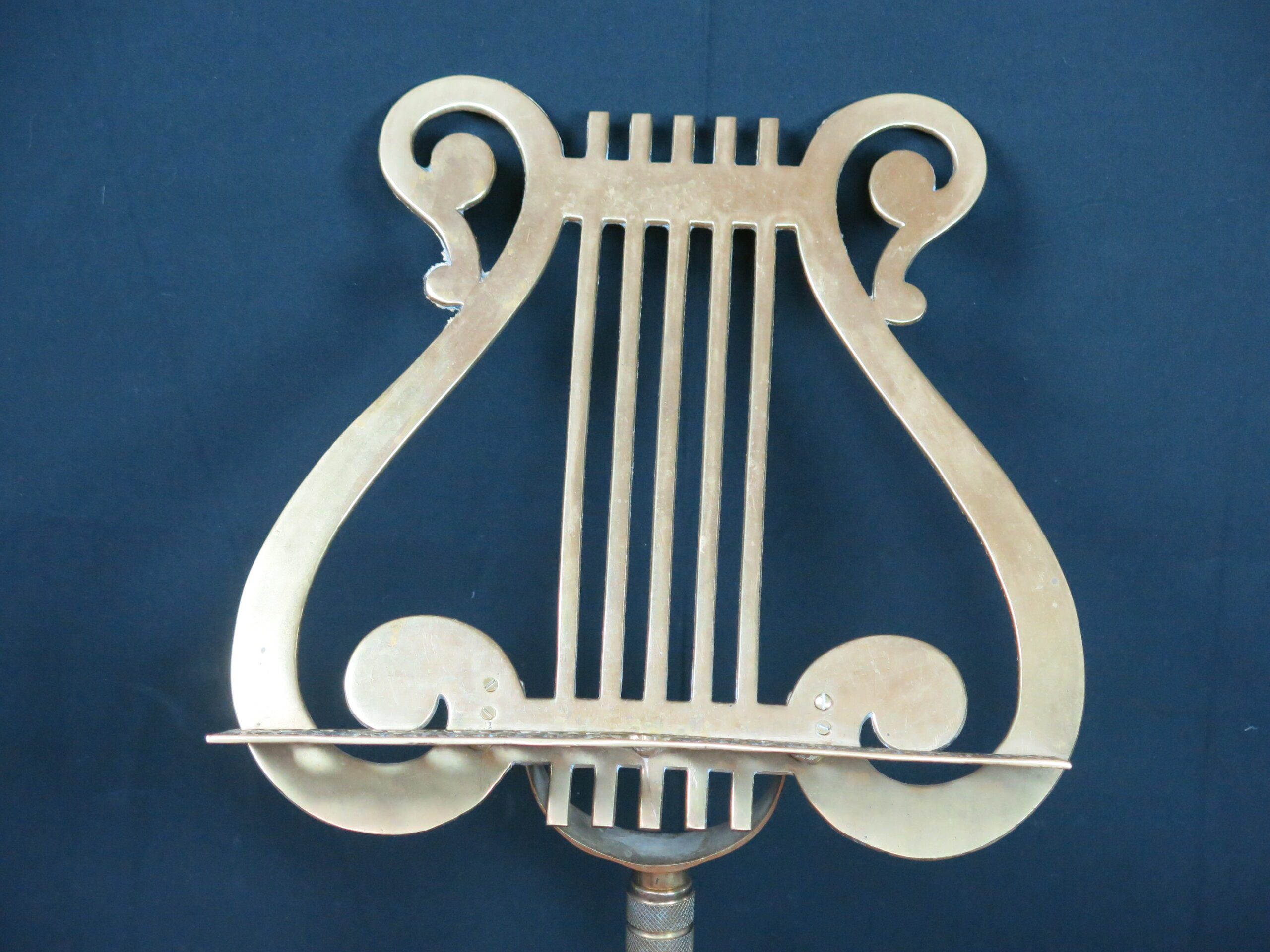 Vintage Brass Lyre Music Stand - Image 5