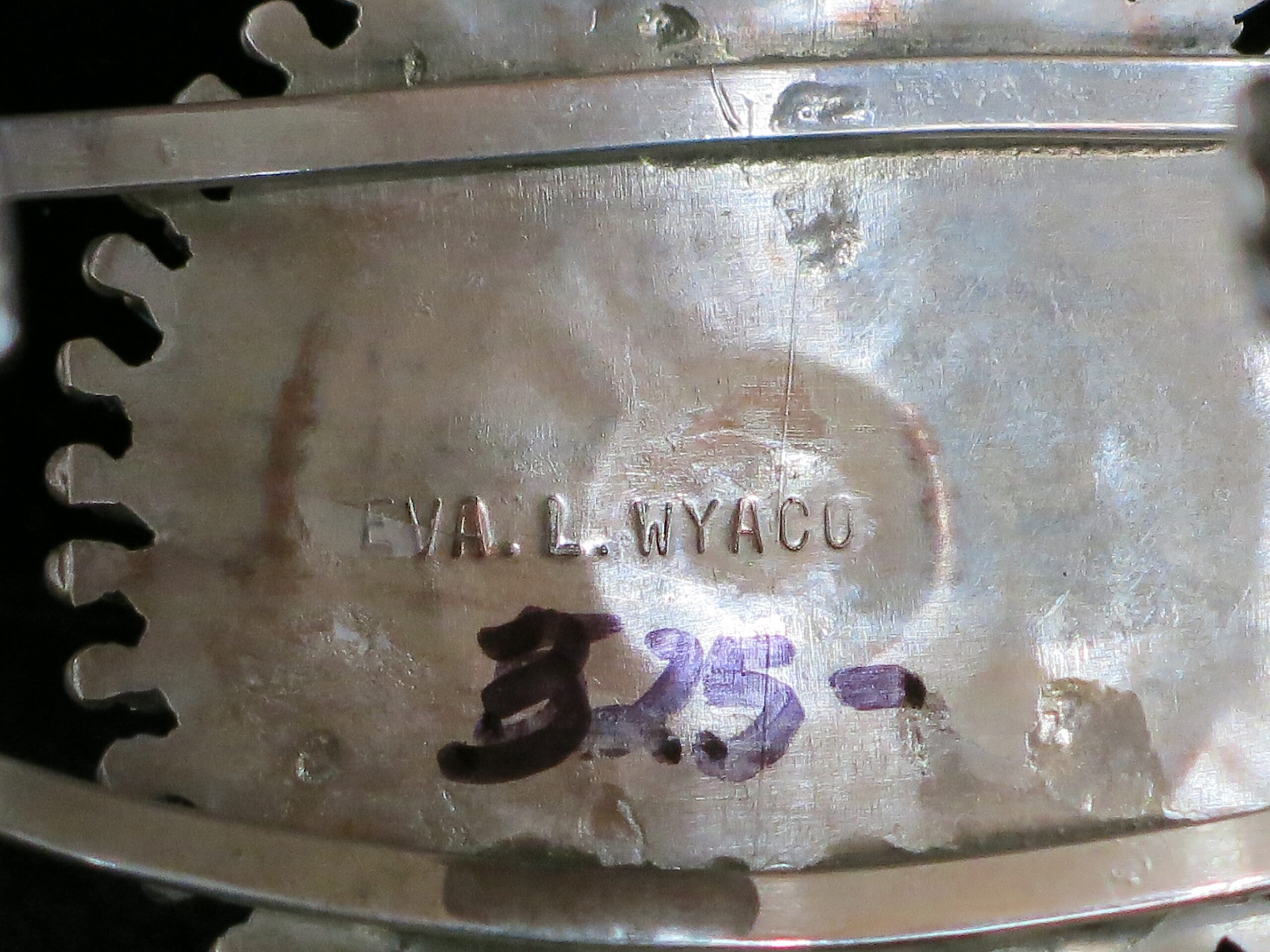 Eva Wyaco Turquoise Sterling Silver Zuni Needle Point Cuff Bracelet - Image 8