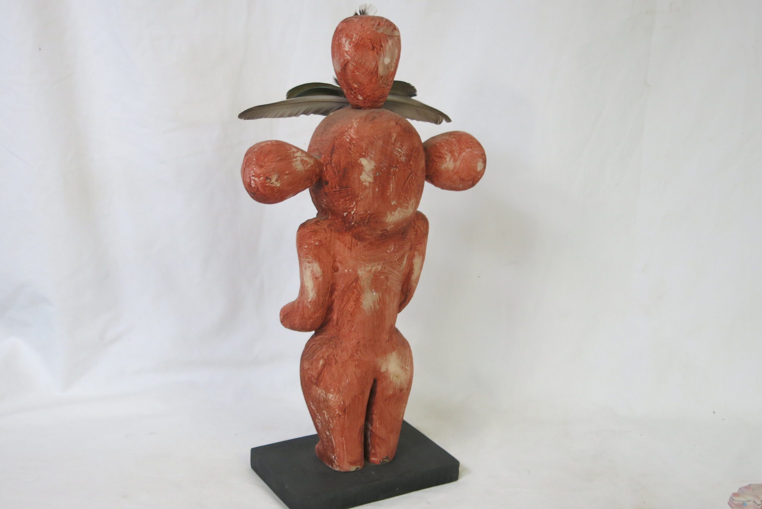 Gregory Lomayesva Hand Carved Wood Kachina Statue - Image 3