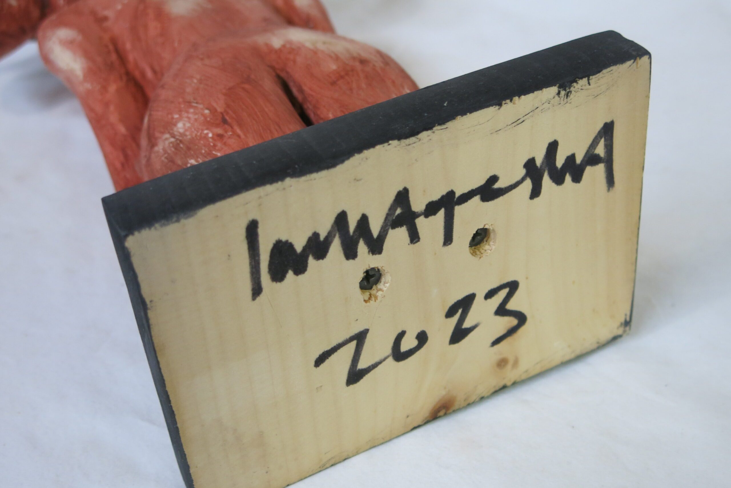 Gregory Lomayesva Hand Carved Wood Kachina Statue - Image 4