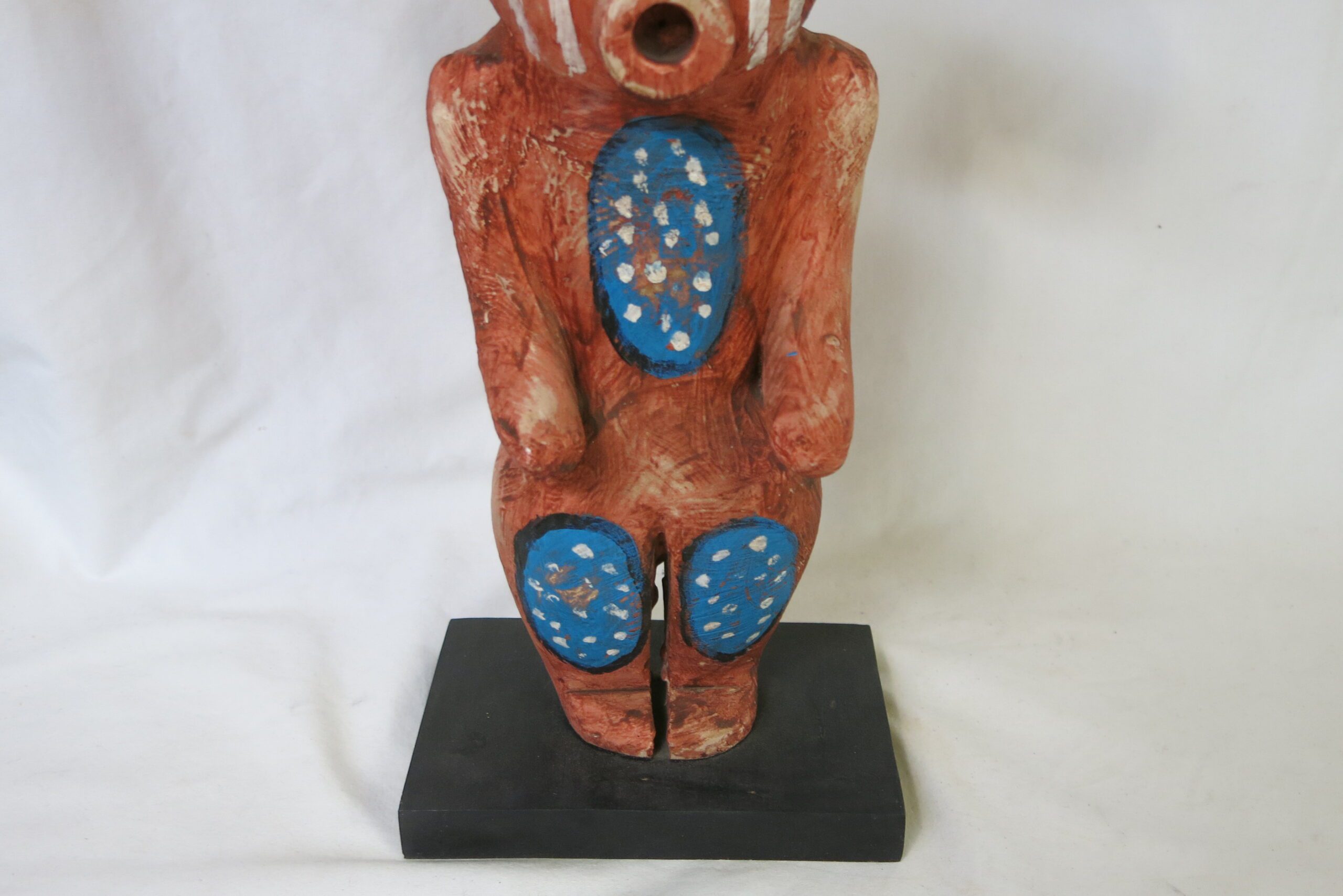 Gregory Lomayesva Hand Carved Wood Kachina Statue - Image 6