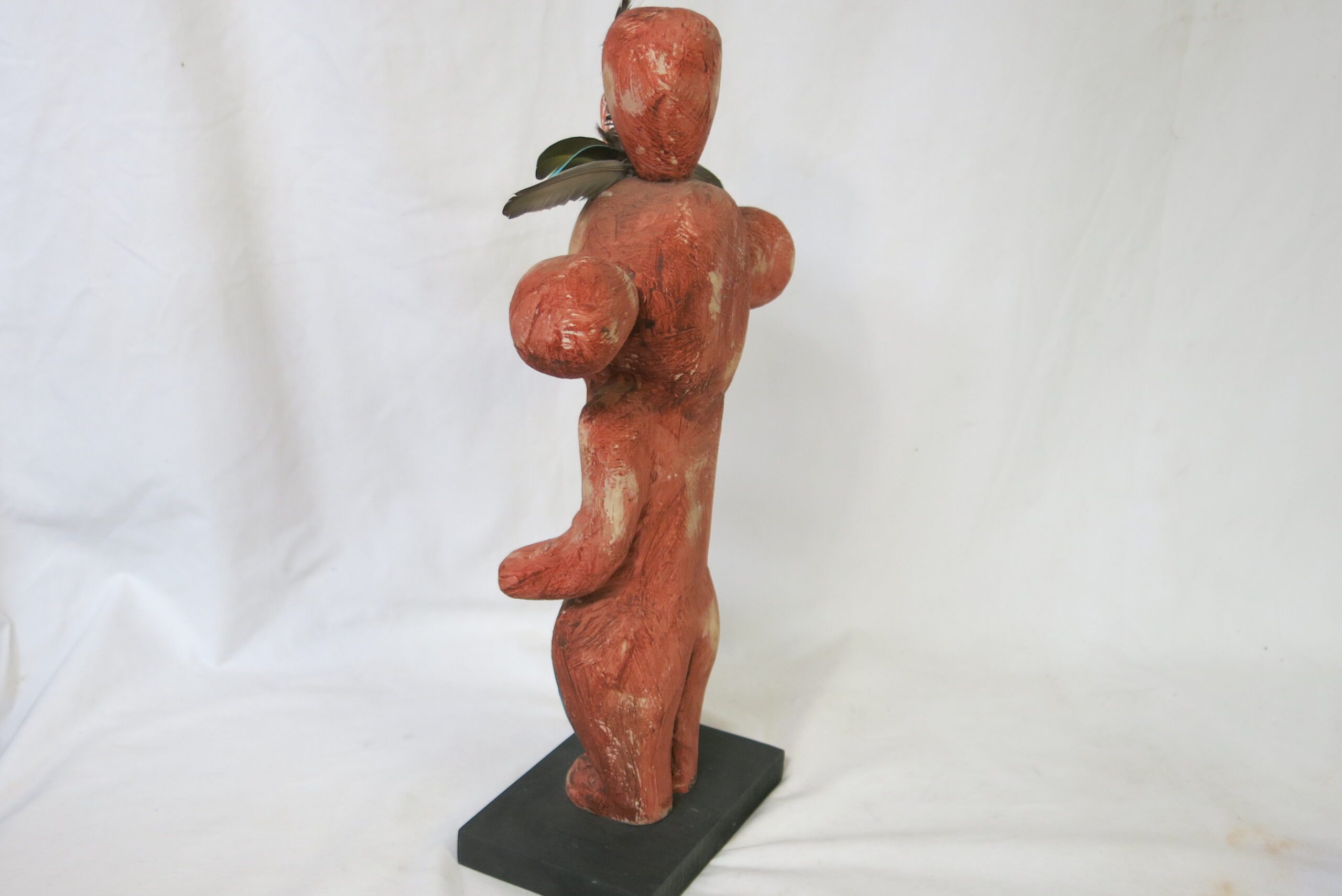Gregory Lomayesva Hand Carved Wood Kachina Statue - Image 7