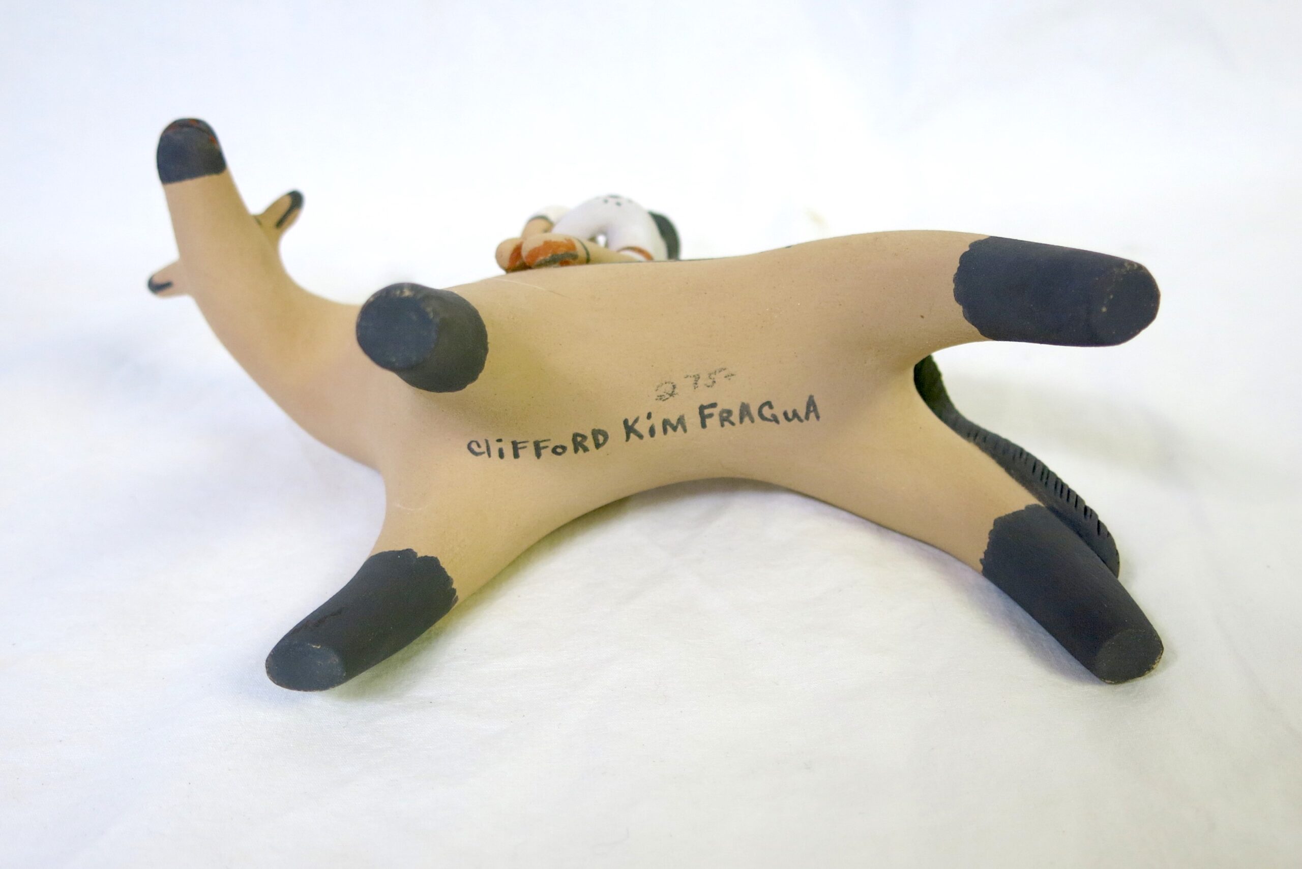 Clifford Kim Fragua Brown Horse With 2 Children Storyteller - Image 4