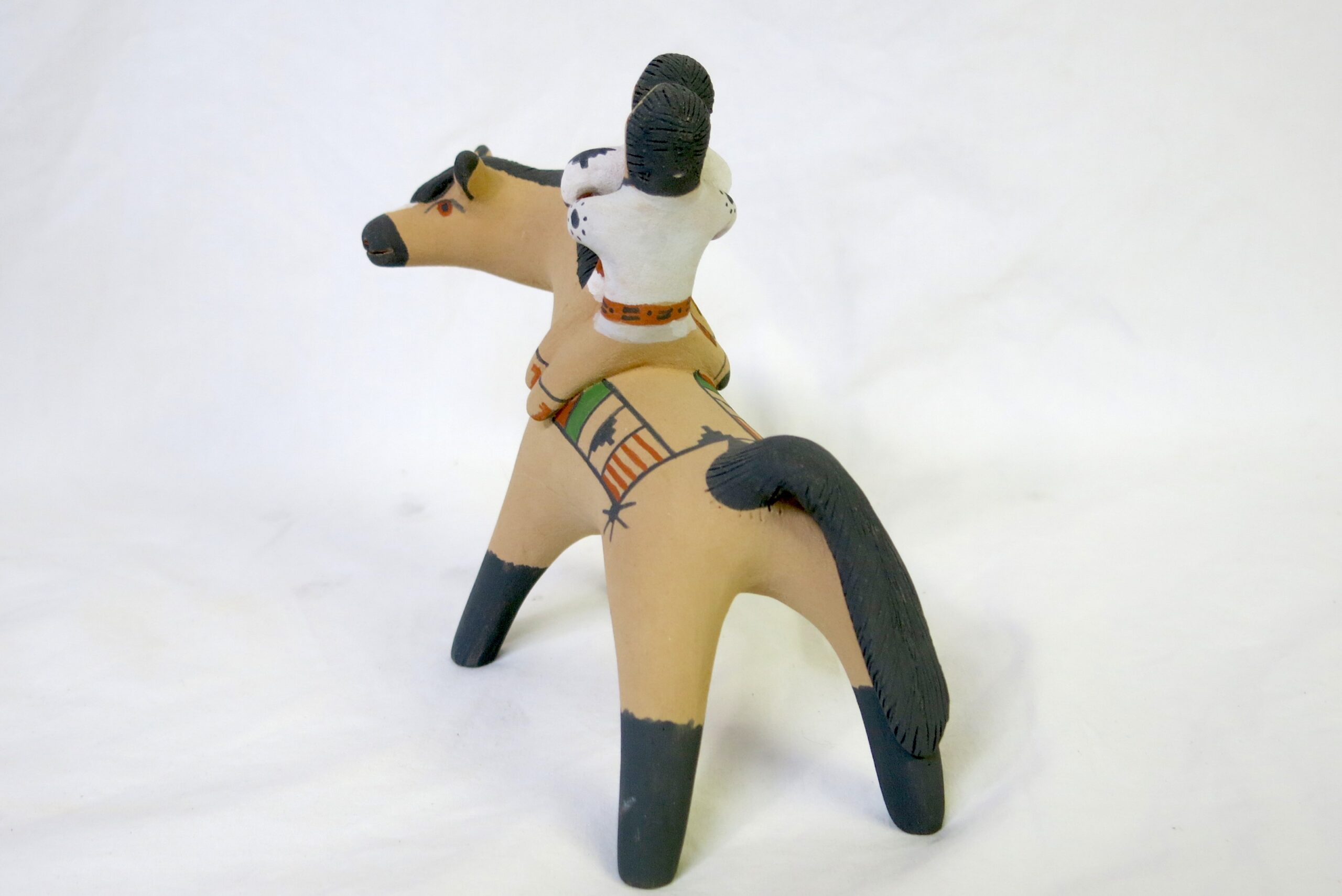 Clifford Kim Fragua Brown Horse With 2 Children Storyteller - Image 6