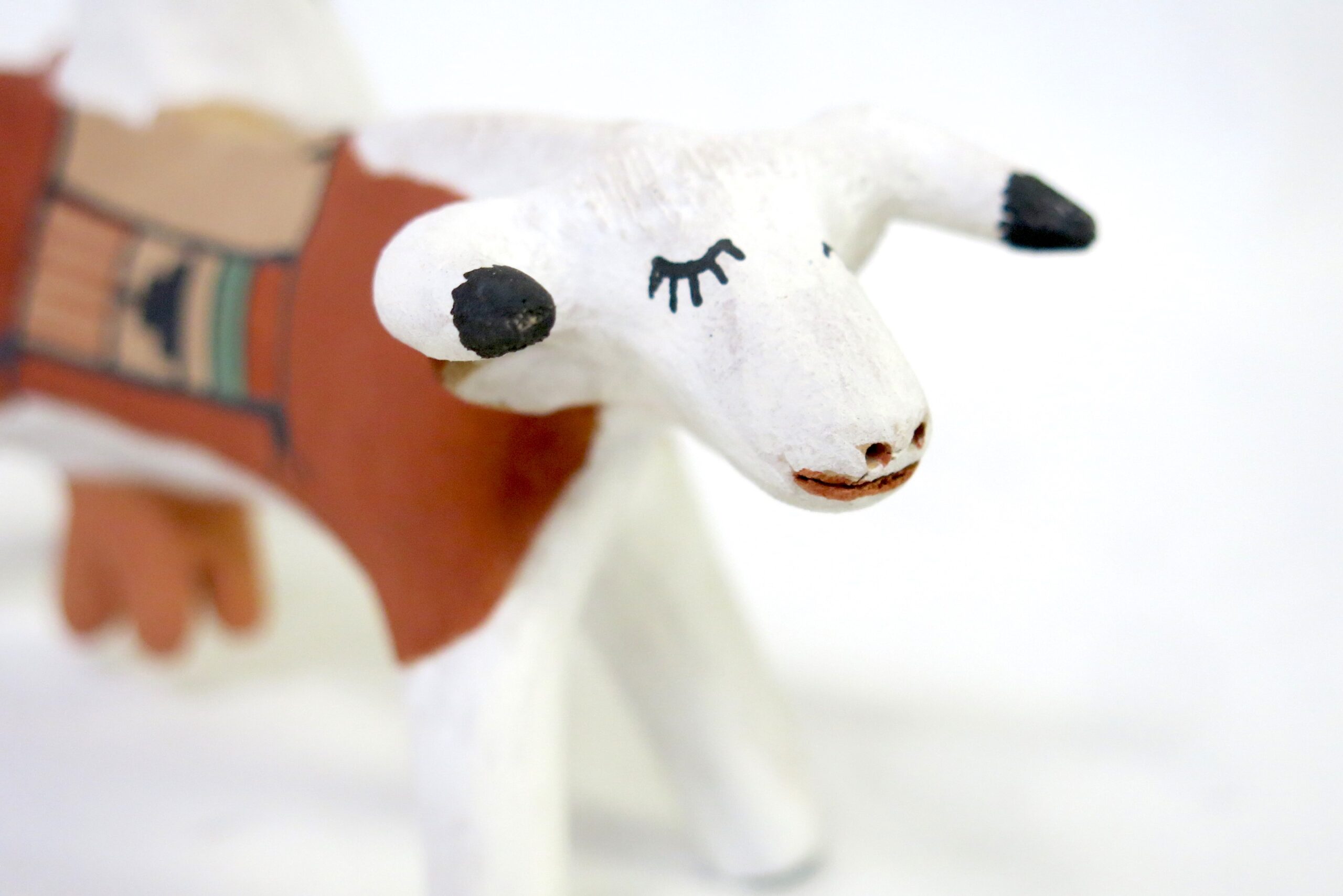 Clifford Kim Fragua Cow with Bird Storyteller Figurine - Image 6