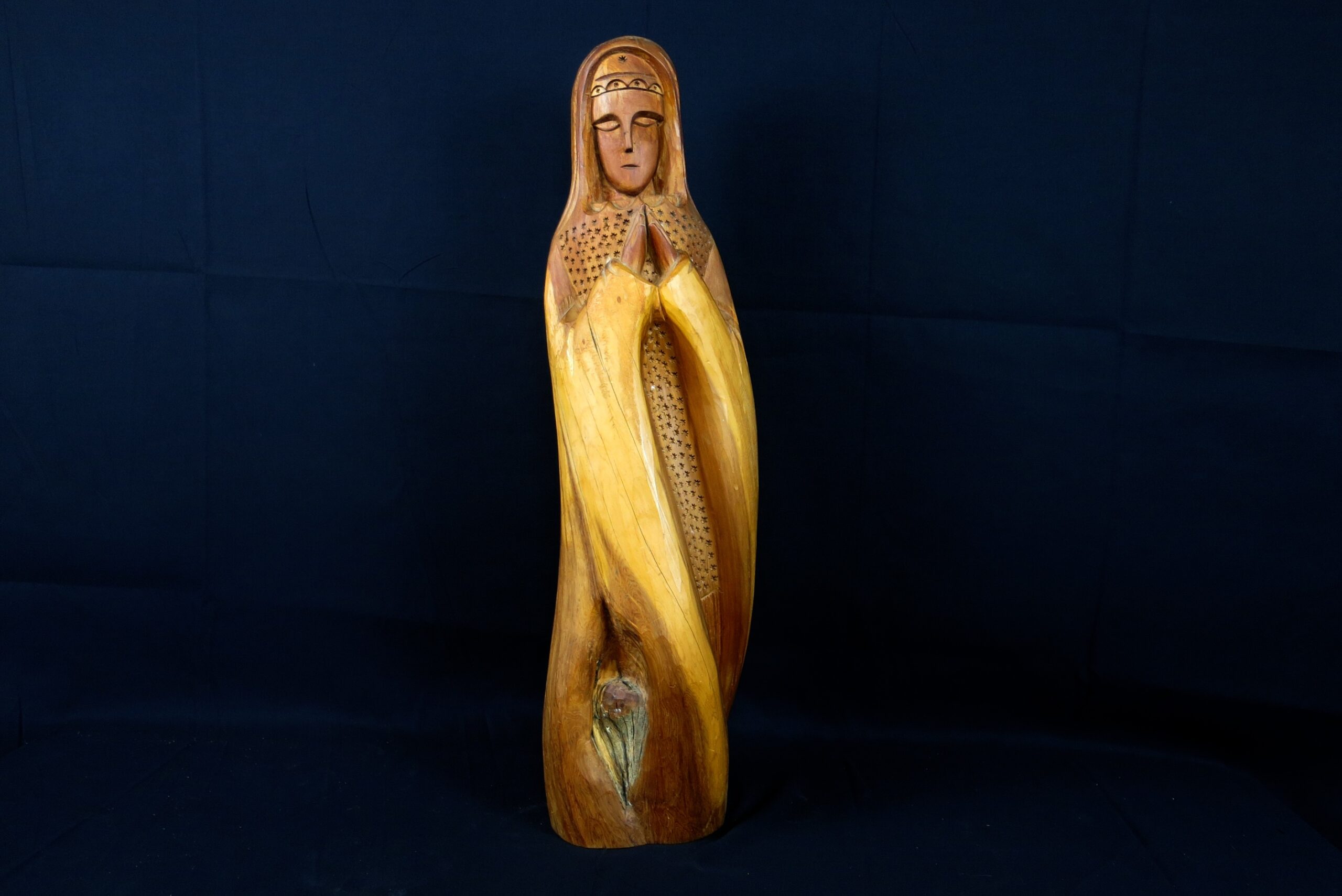 Ernesto Salazar – Virgin Mary 26″ Bulto/Santo Carving