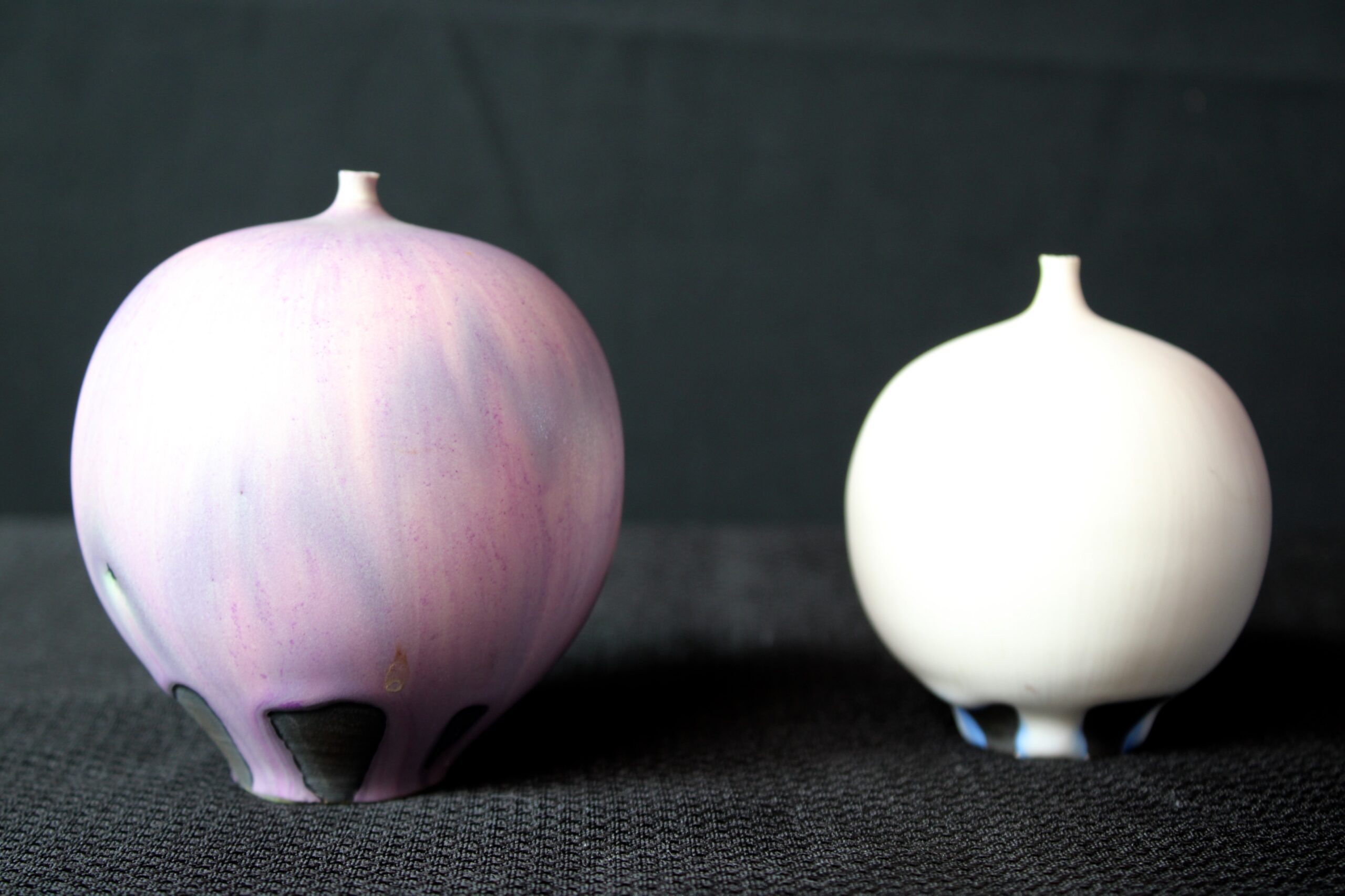 Rose and Erni Cabat Feelie Studio Pottery Vase Pair