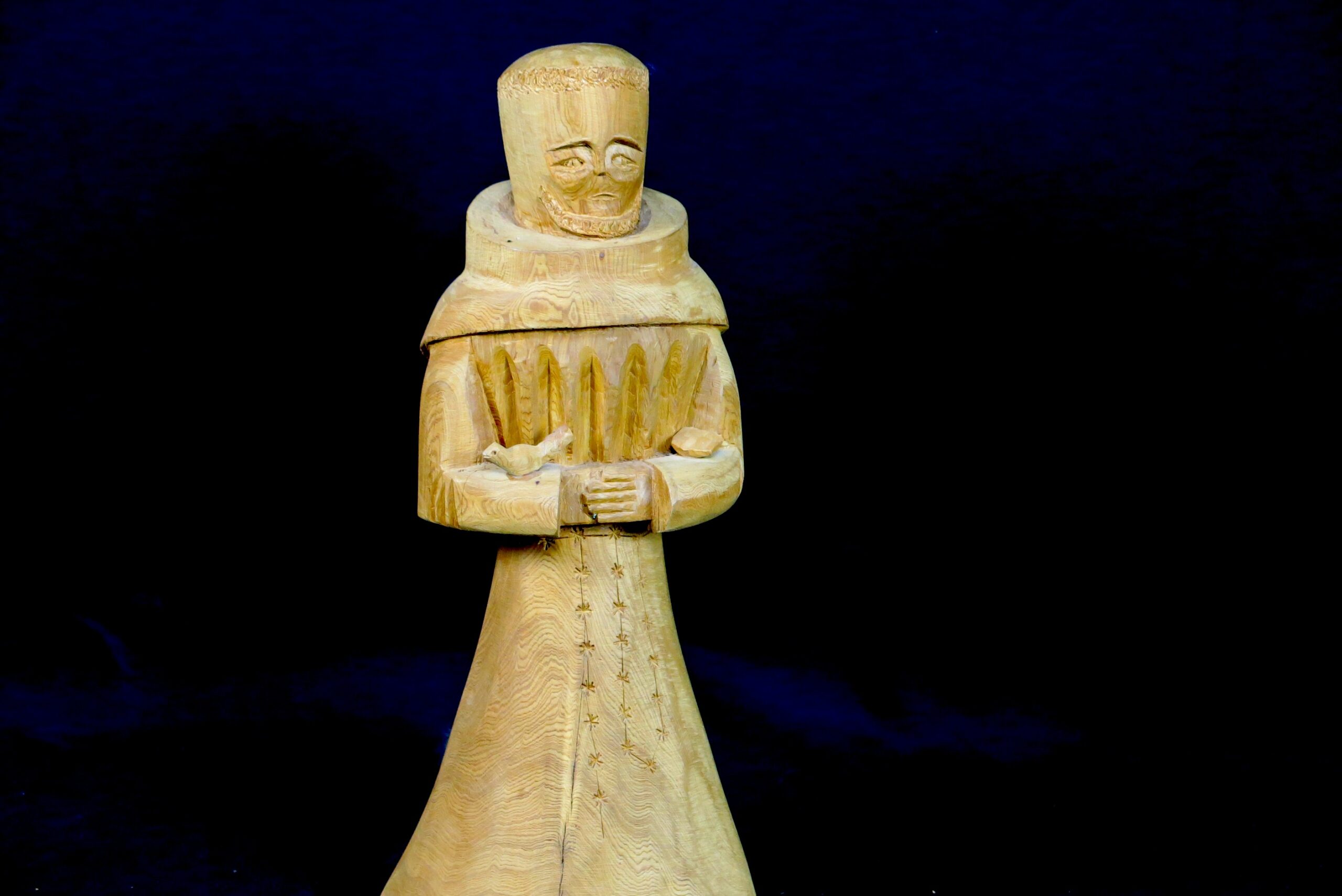 Signed Michael Salazar Cedar Root St. Francis Bulto/Santo