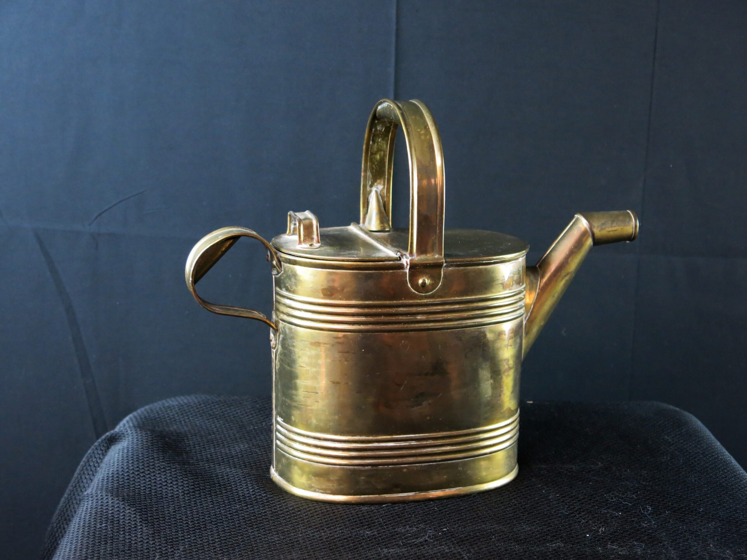 Israel Freeman & Sons Ltd Antique English Brass 4 Pint Hot Water Can