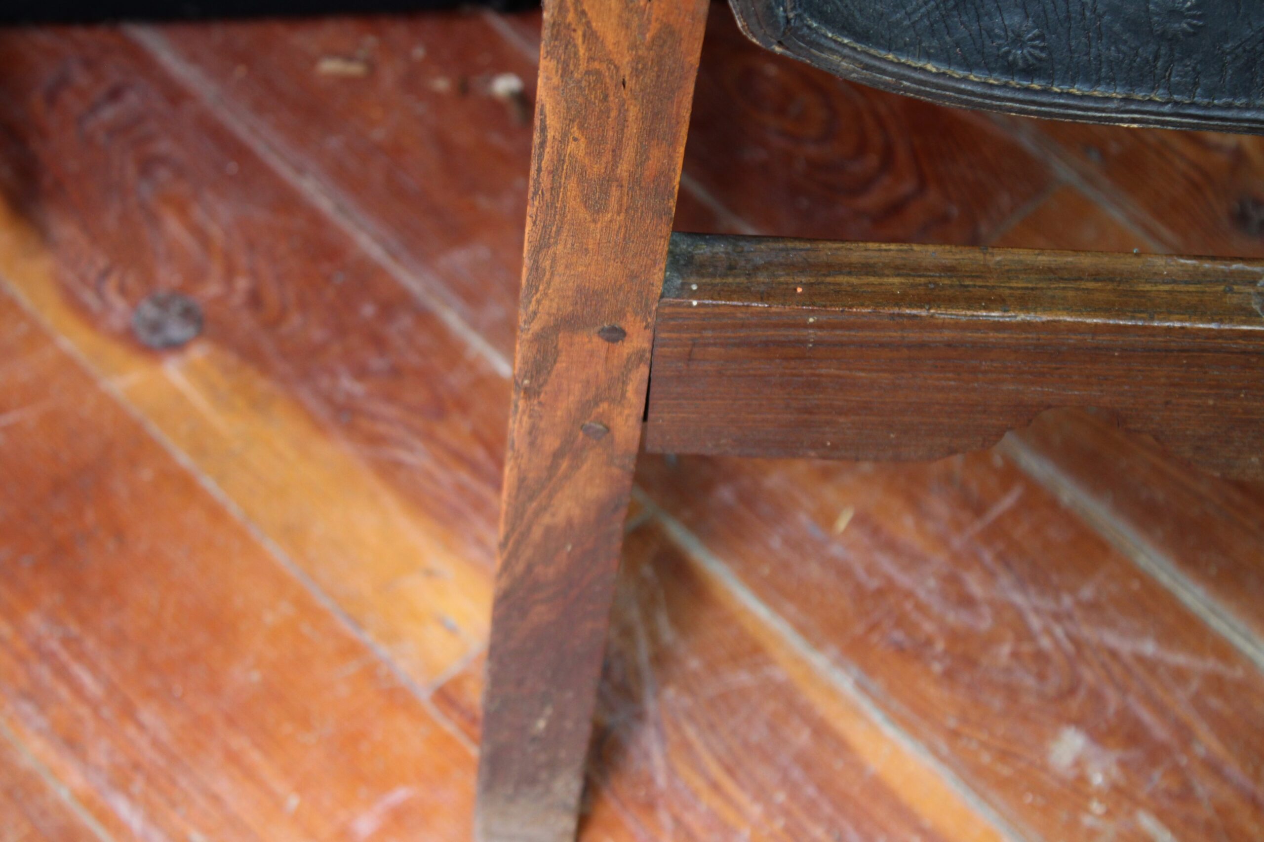 Antique Spanish Colonial Sillón de Frailero Armchair - Image 6