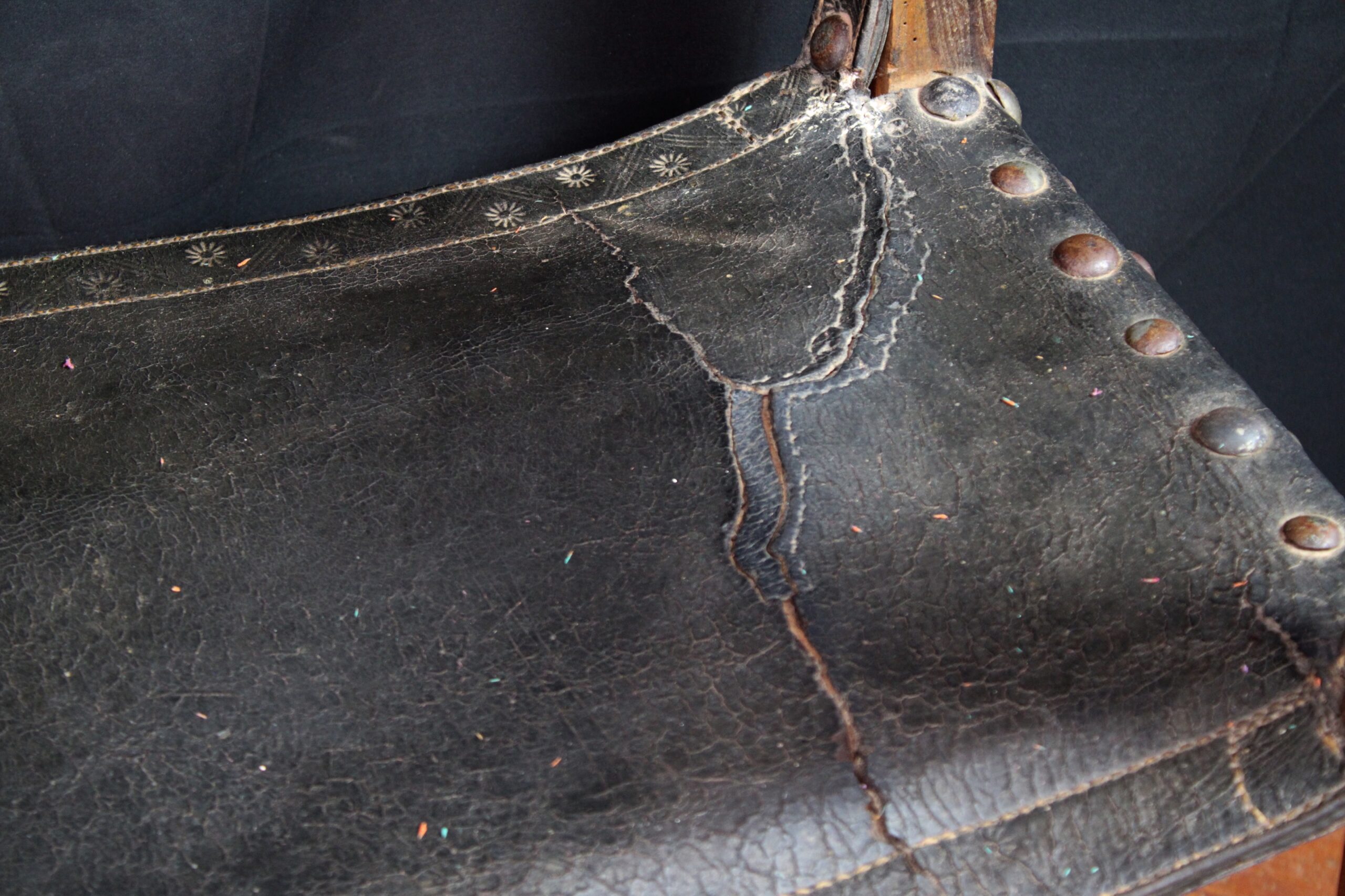Antique Spanish Colonial Sillón de Frailero Armchair - Image 9