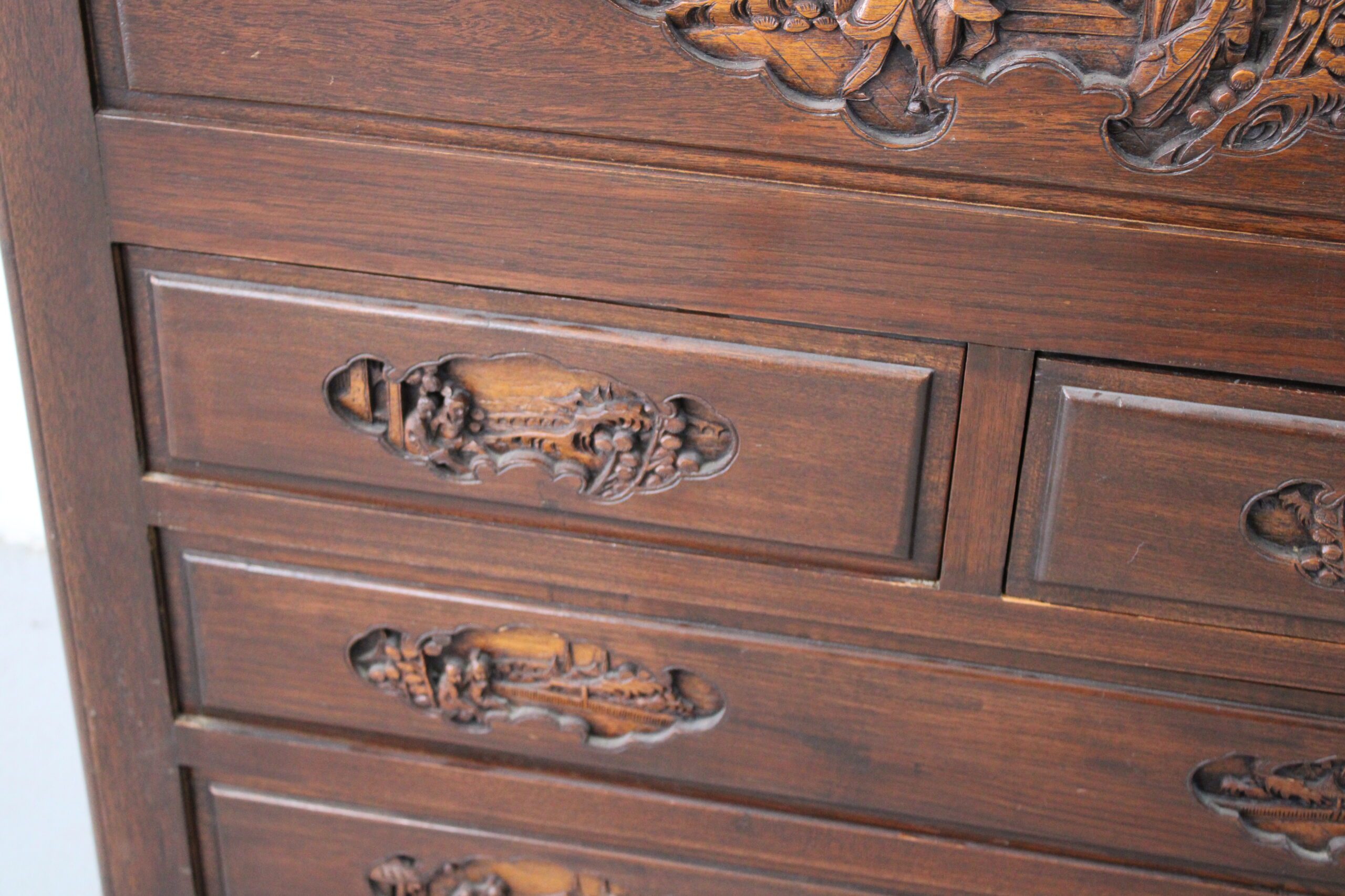 George Zee Hong Kong Rosewood Camphor Wood Silver Chest - Image 8