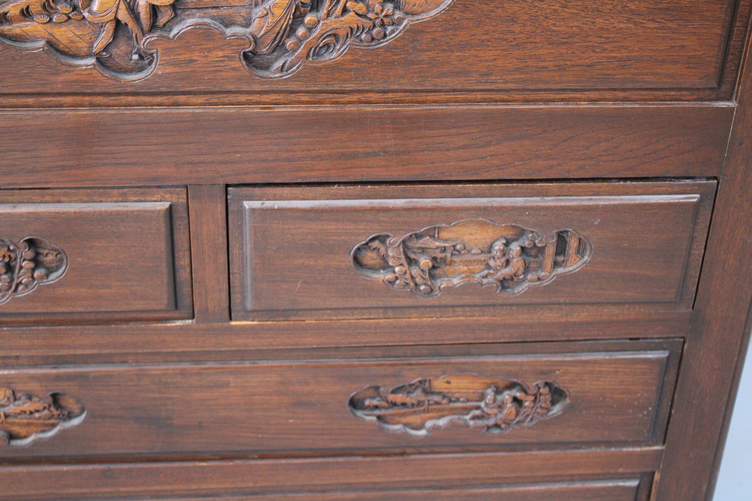 George Zee Hong Kong Rosewood Camphor Wood Silver Chest - Image 9