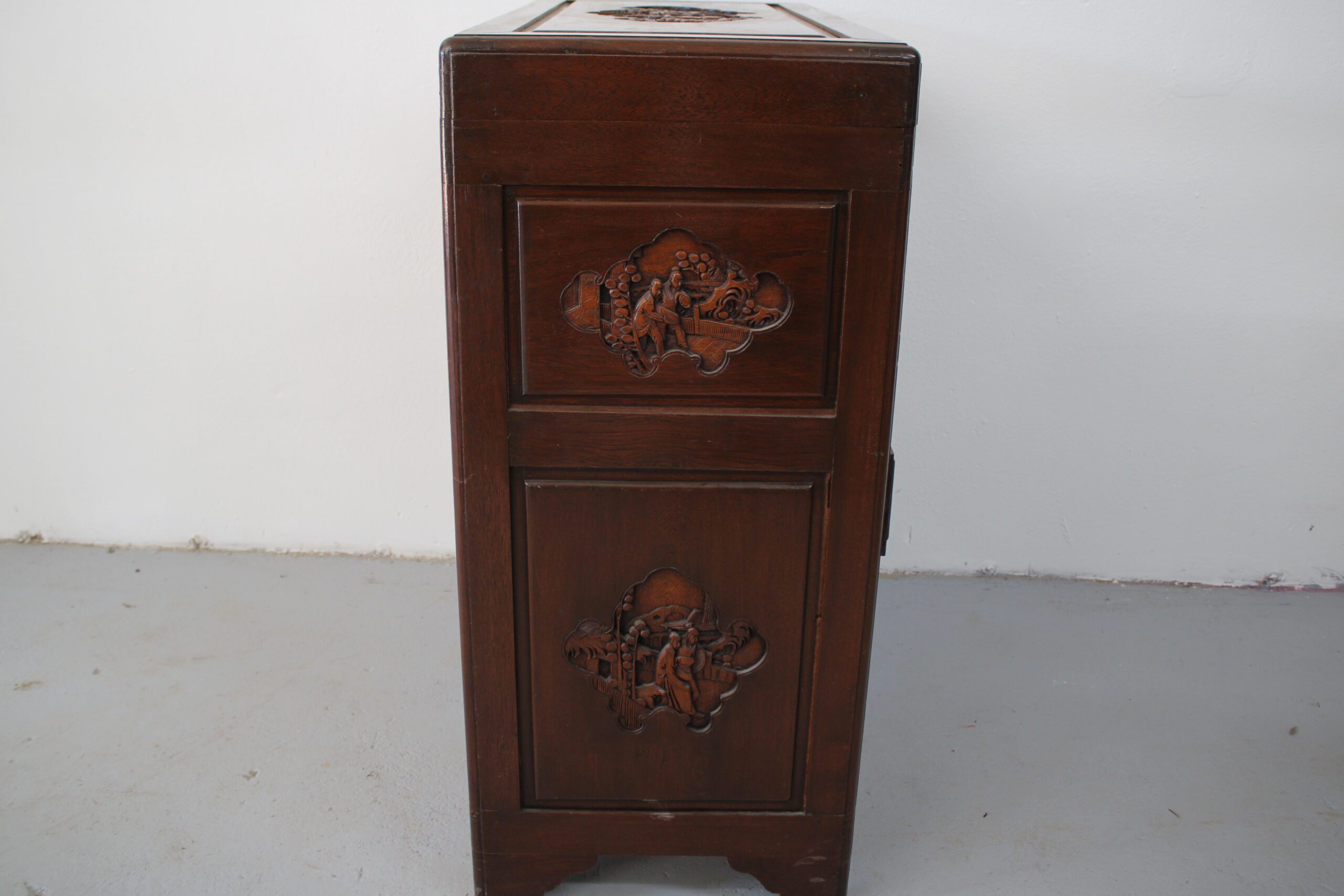 George Zee Hong Kong Rosewood Camphor Wood Silver Chest - Image 16