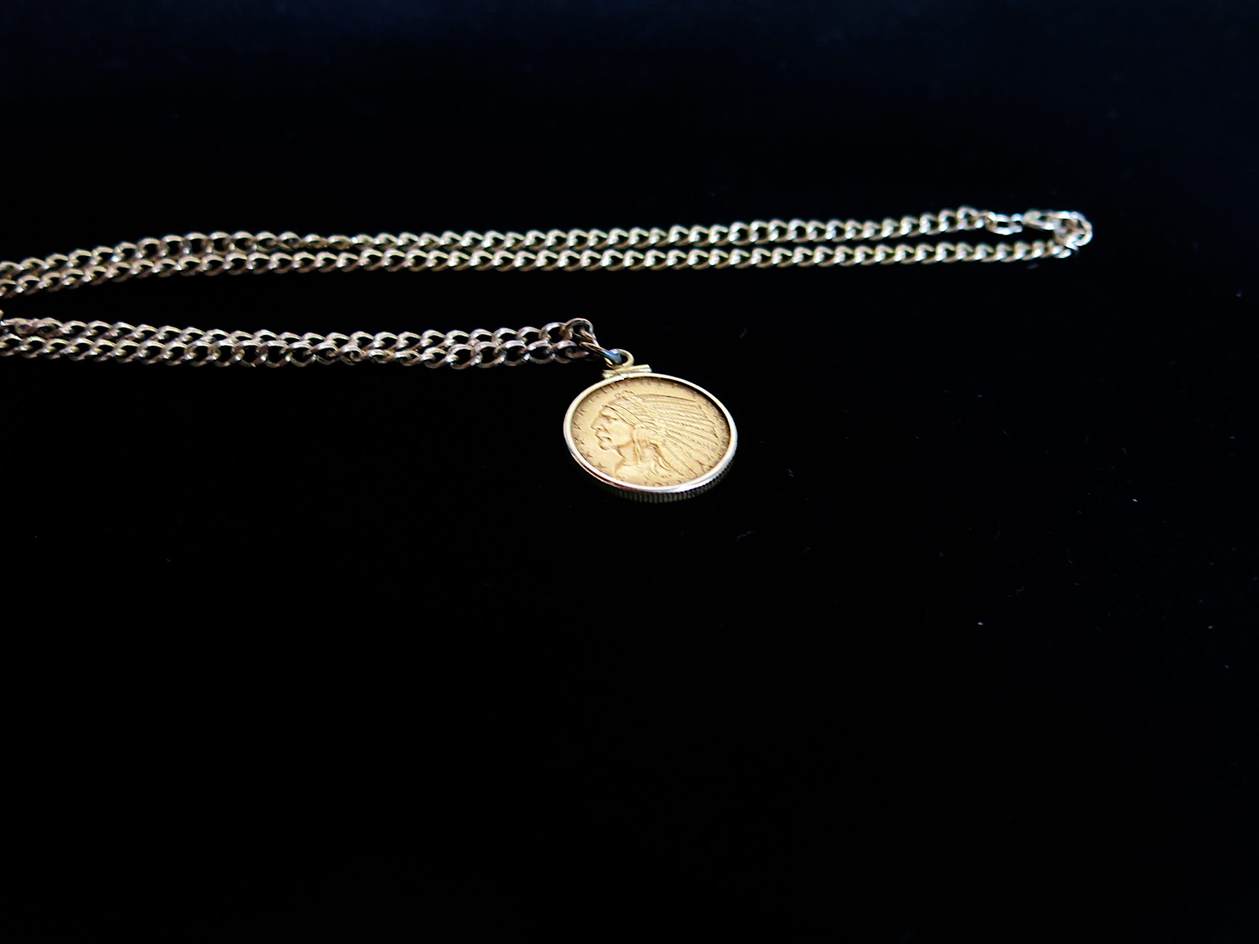 Indian Head 1913 Gold Five Dollar Coin in 14k Gold Bezel - Image 4