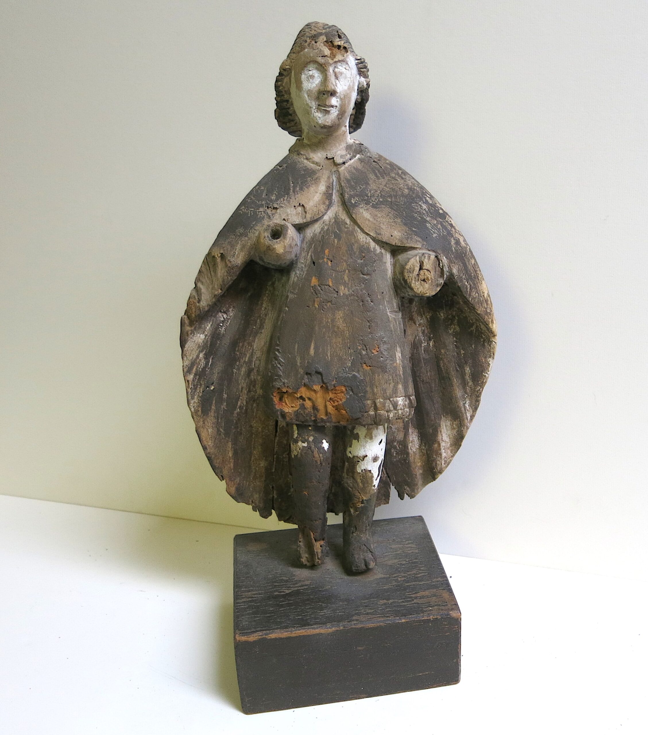 18th C. Truchas Master Santero Polychrome Bulto