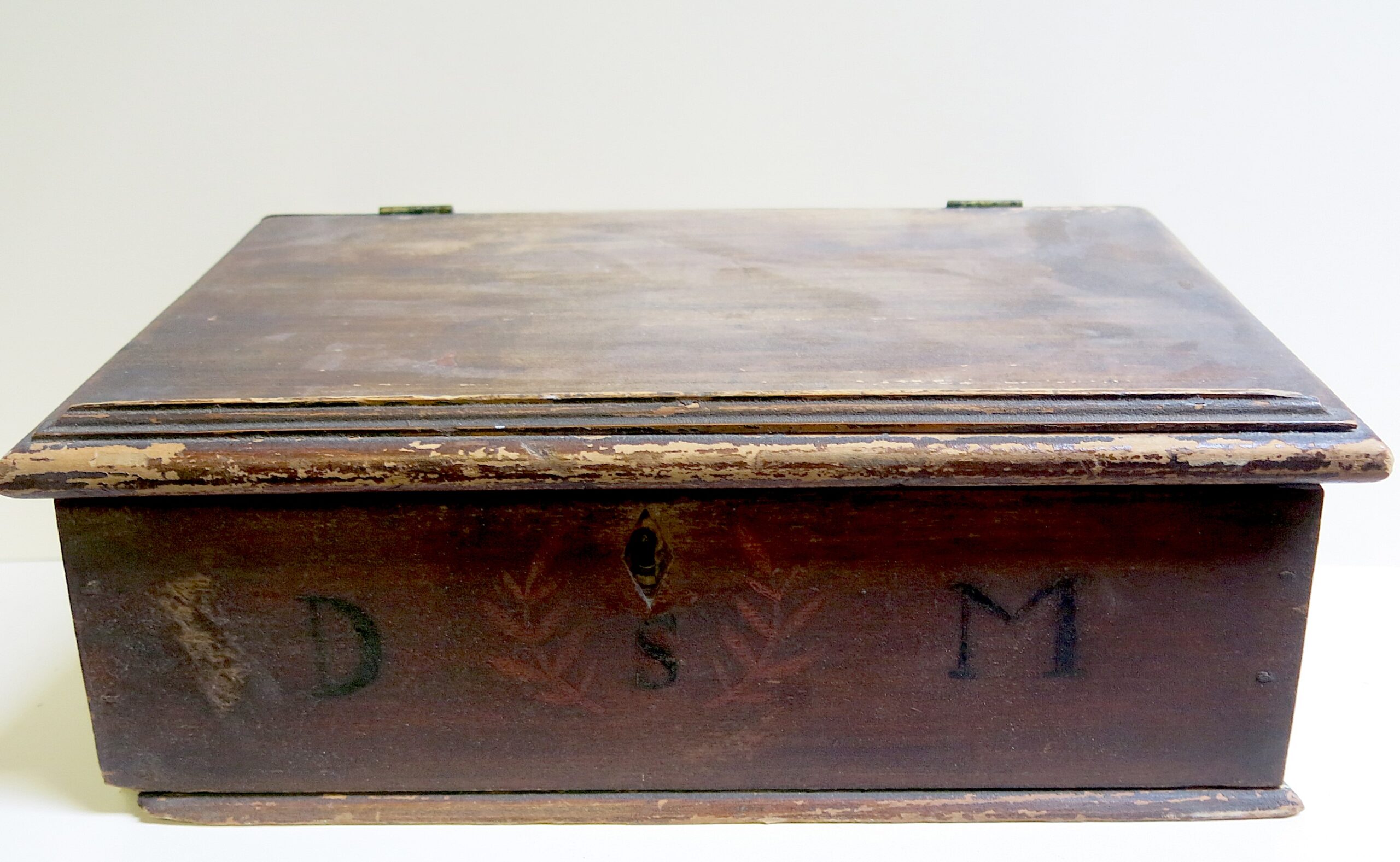 American Pennsylvania Dutch Folk Art Painted Document/Storage Box