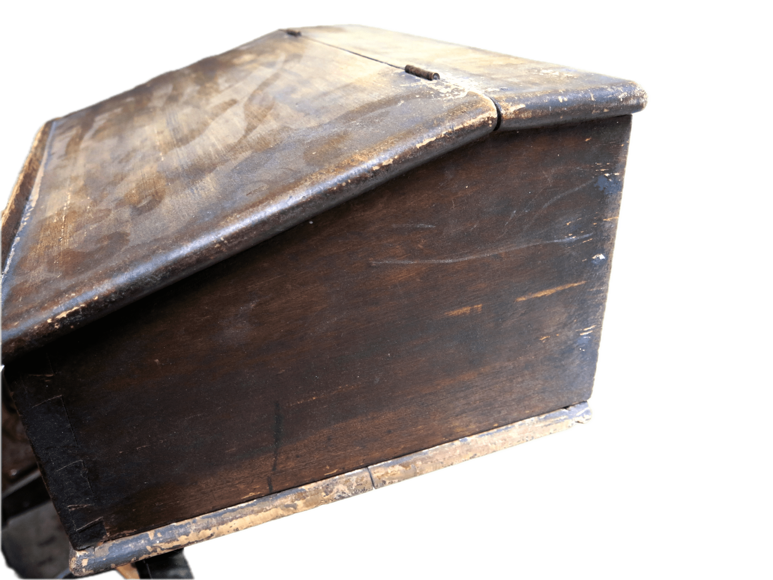 American Pennsylvania Dutch Folk Art Painted Document/Storage Box - Image 6