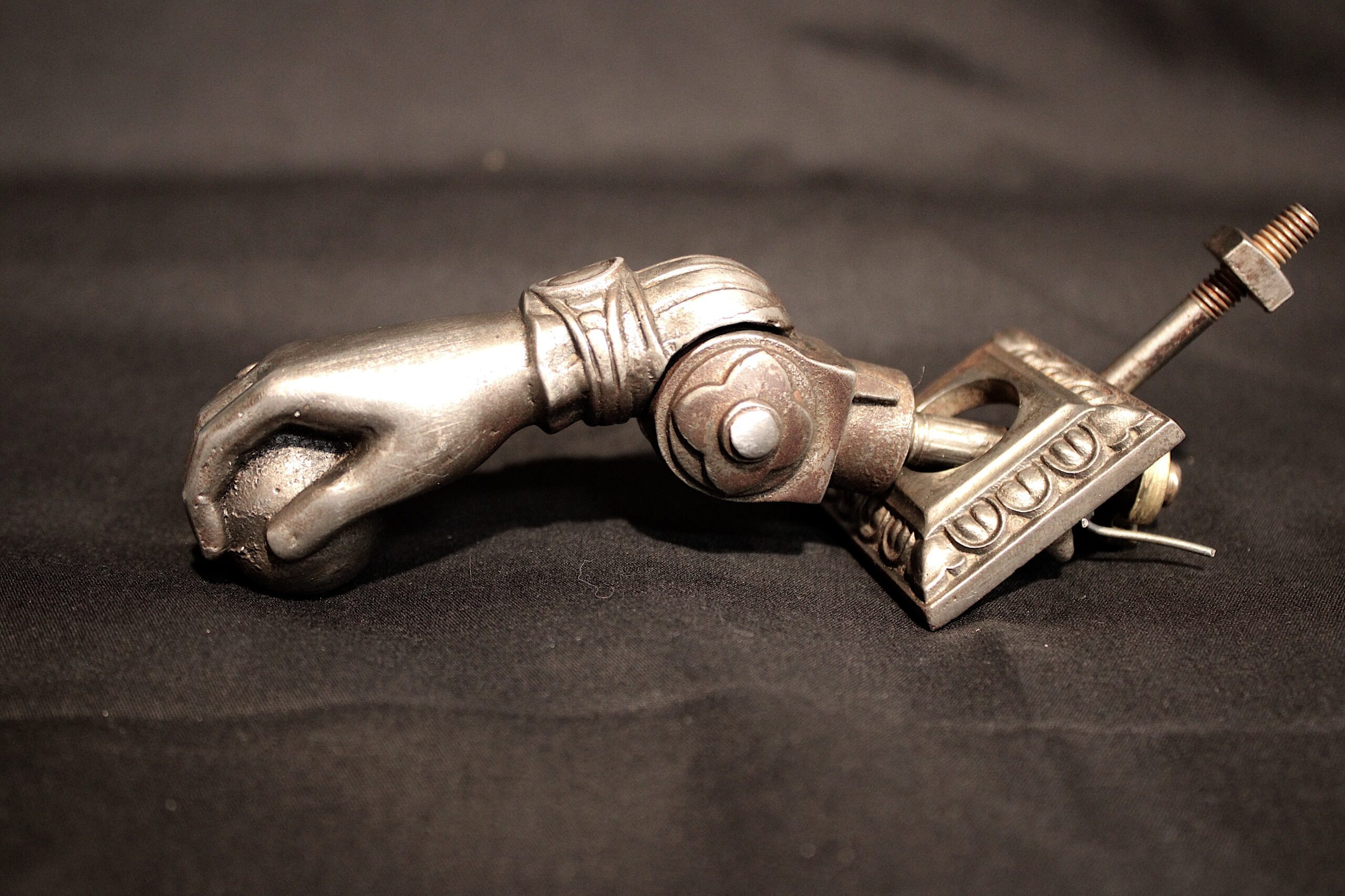 19th-c French “main de Fatma” Hand-Holding-A-Ball Door Knocker