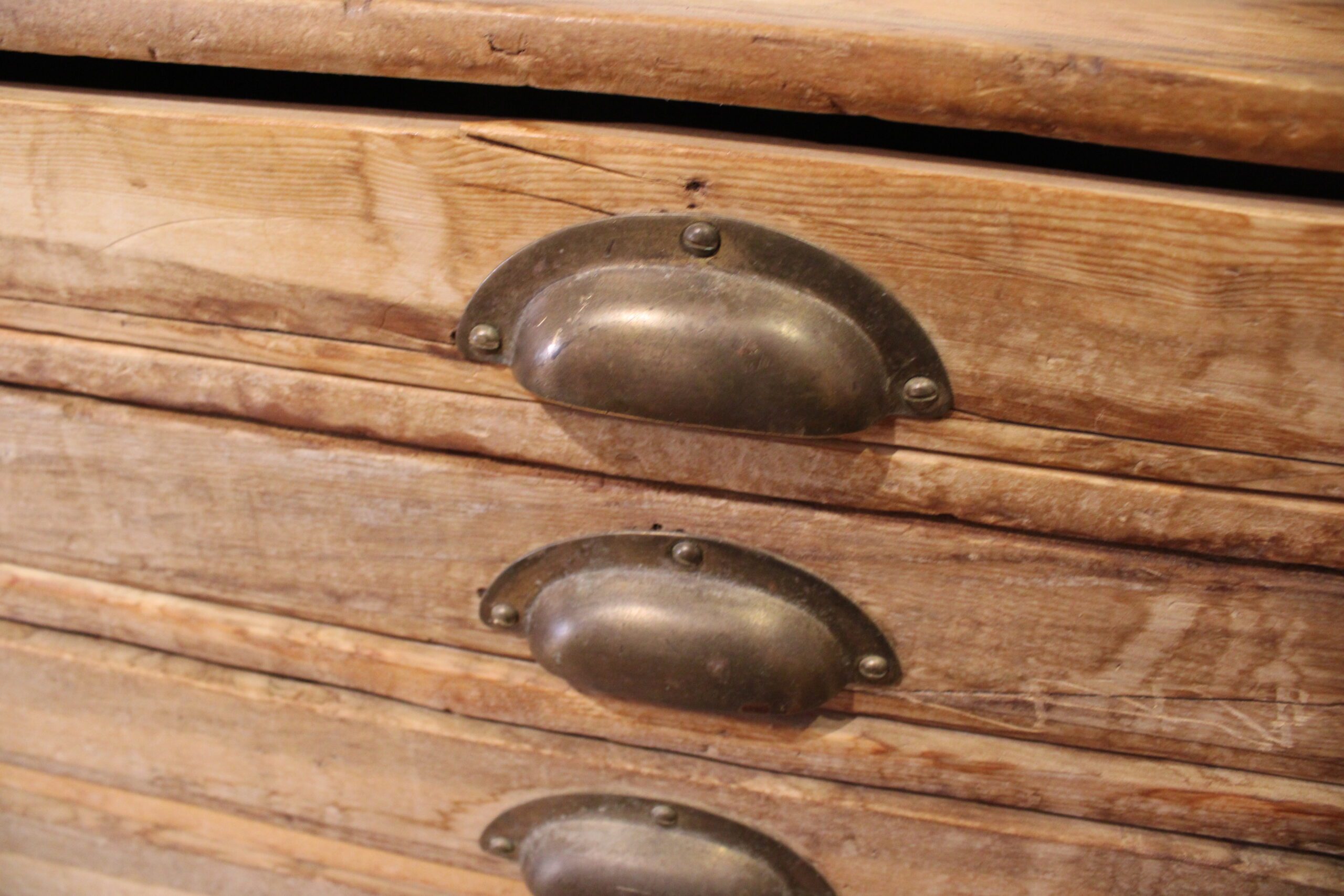 Primitive Pine 6-Drawer Watchmaker's Parts Cabinet c.1880-1910 - Image 5