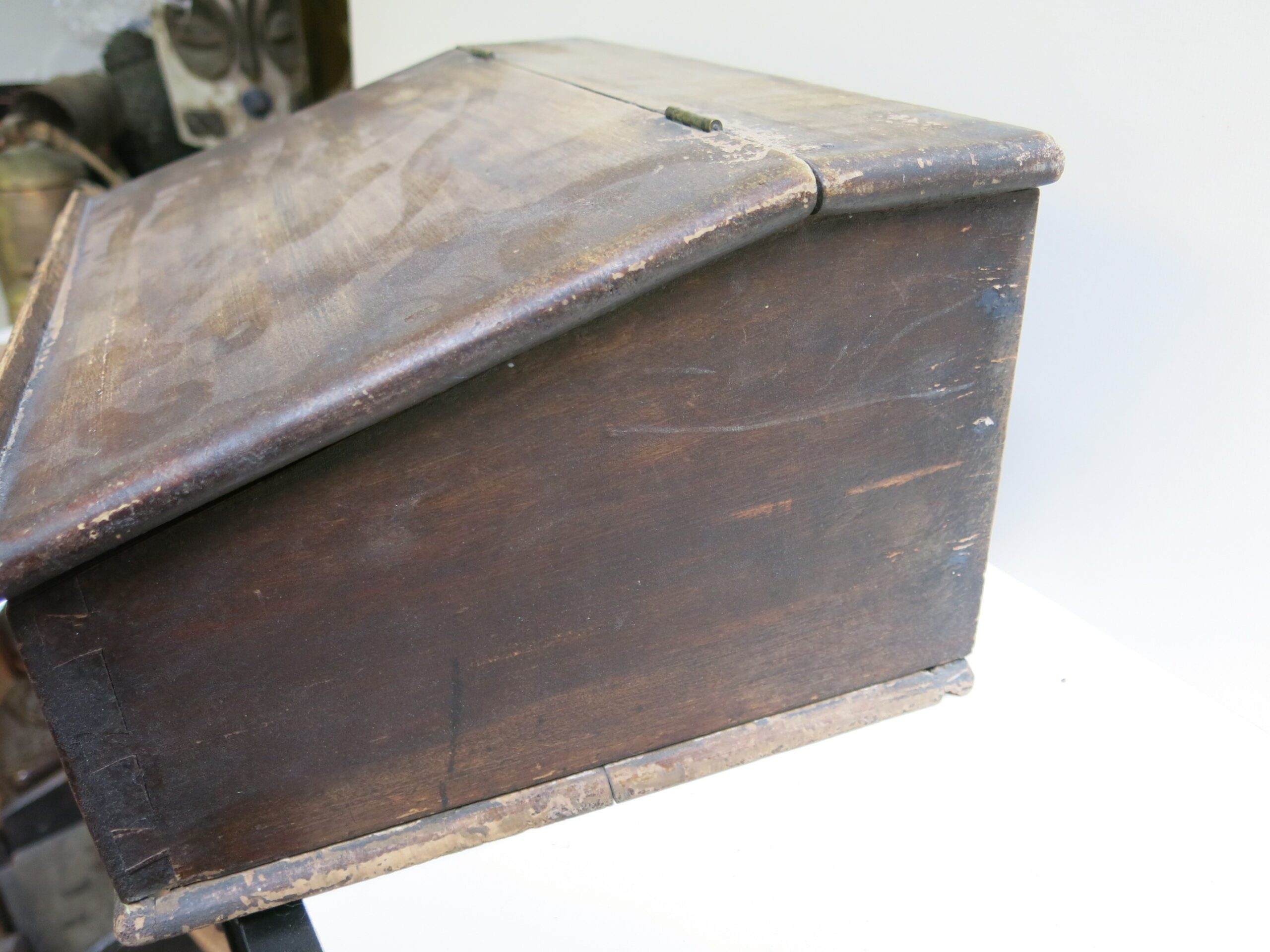 Victorian Stenciled and Monogramed Document Box & Portable Desk - Image 6
