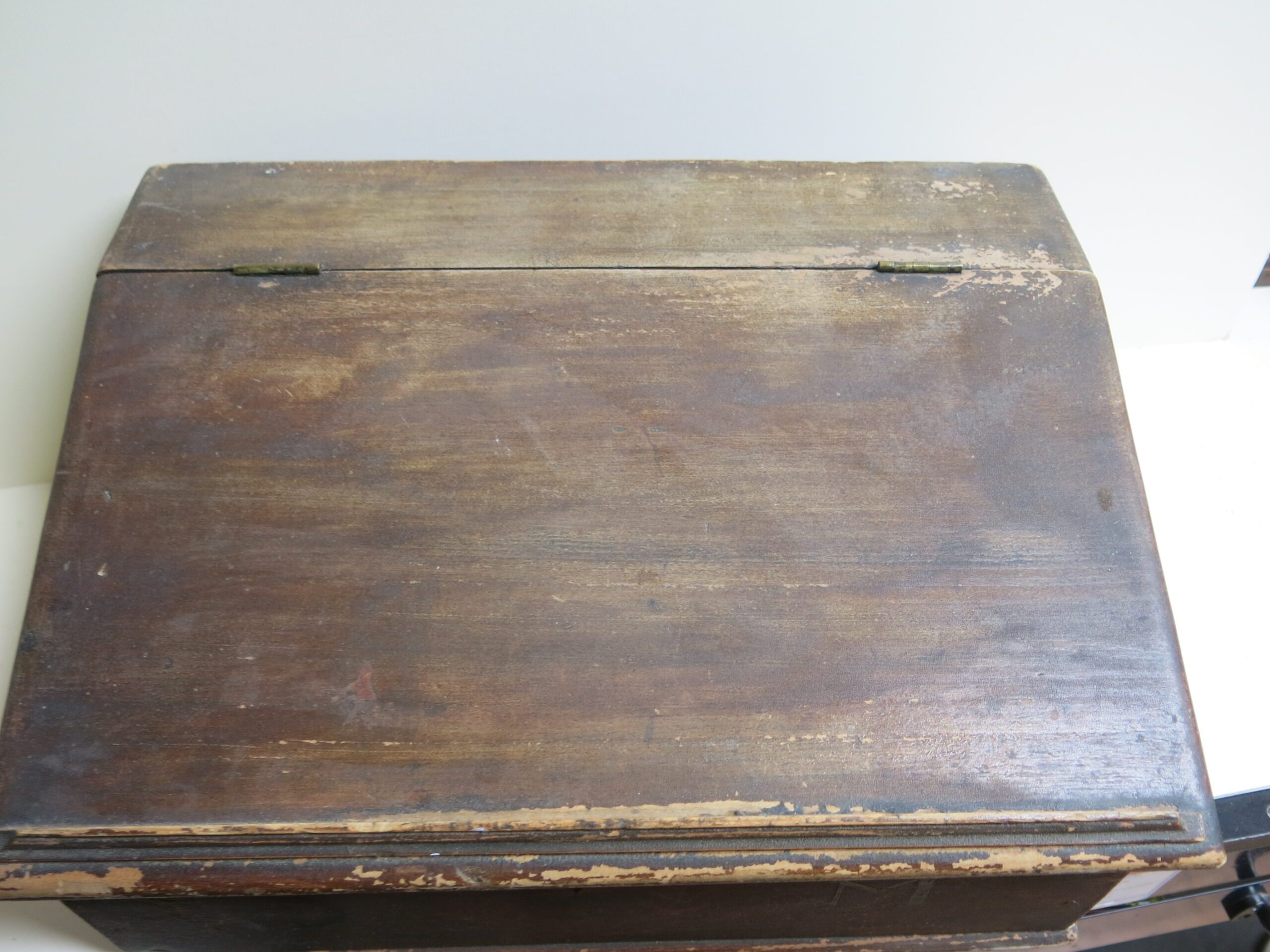 Victorian Stenciled and Monogramed Document Box & Portable Desk - Image 7