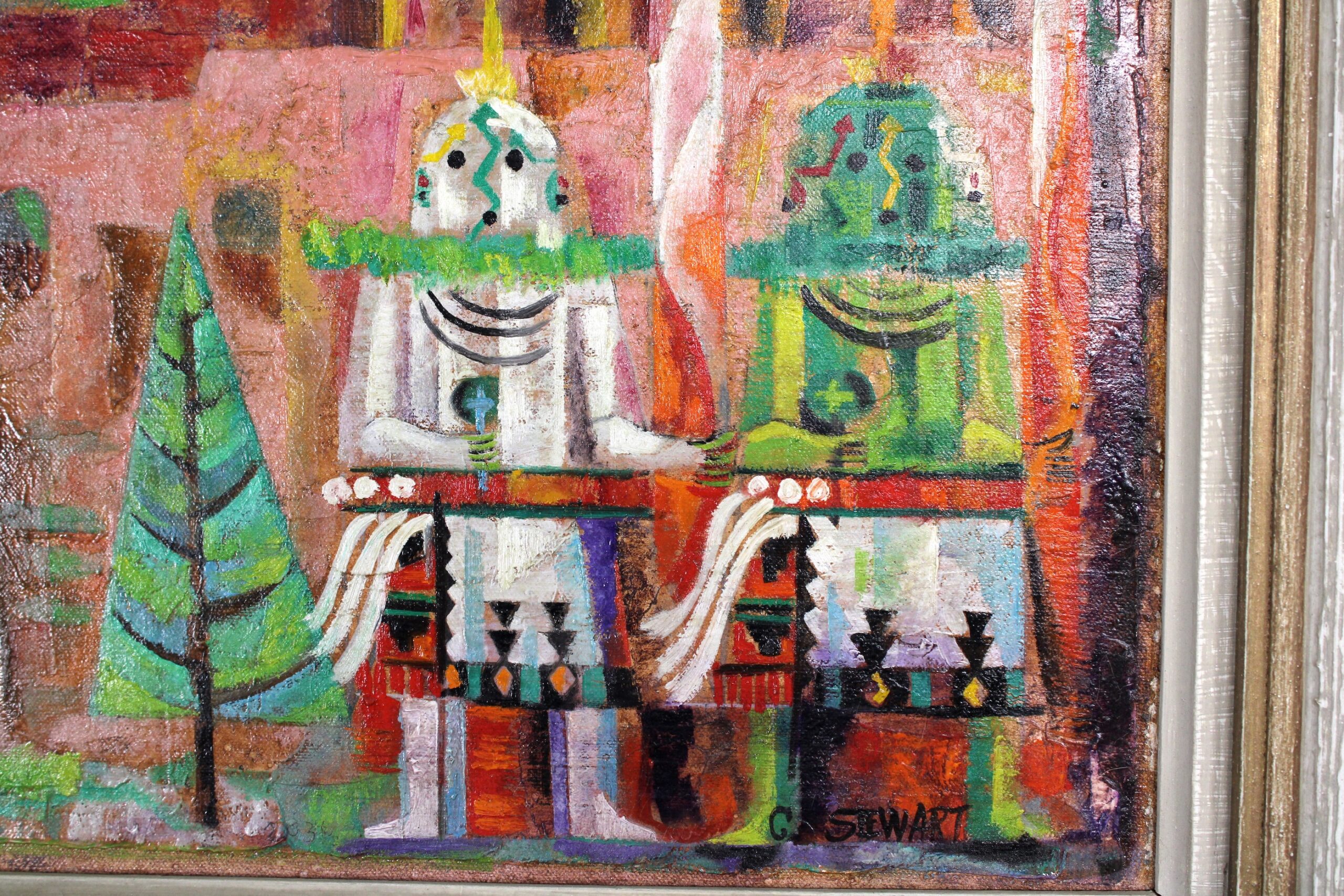 Charles Stewart "The Great Fire Fraternity" Oil On Canvas - Image 10