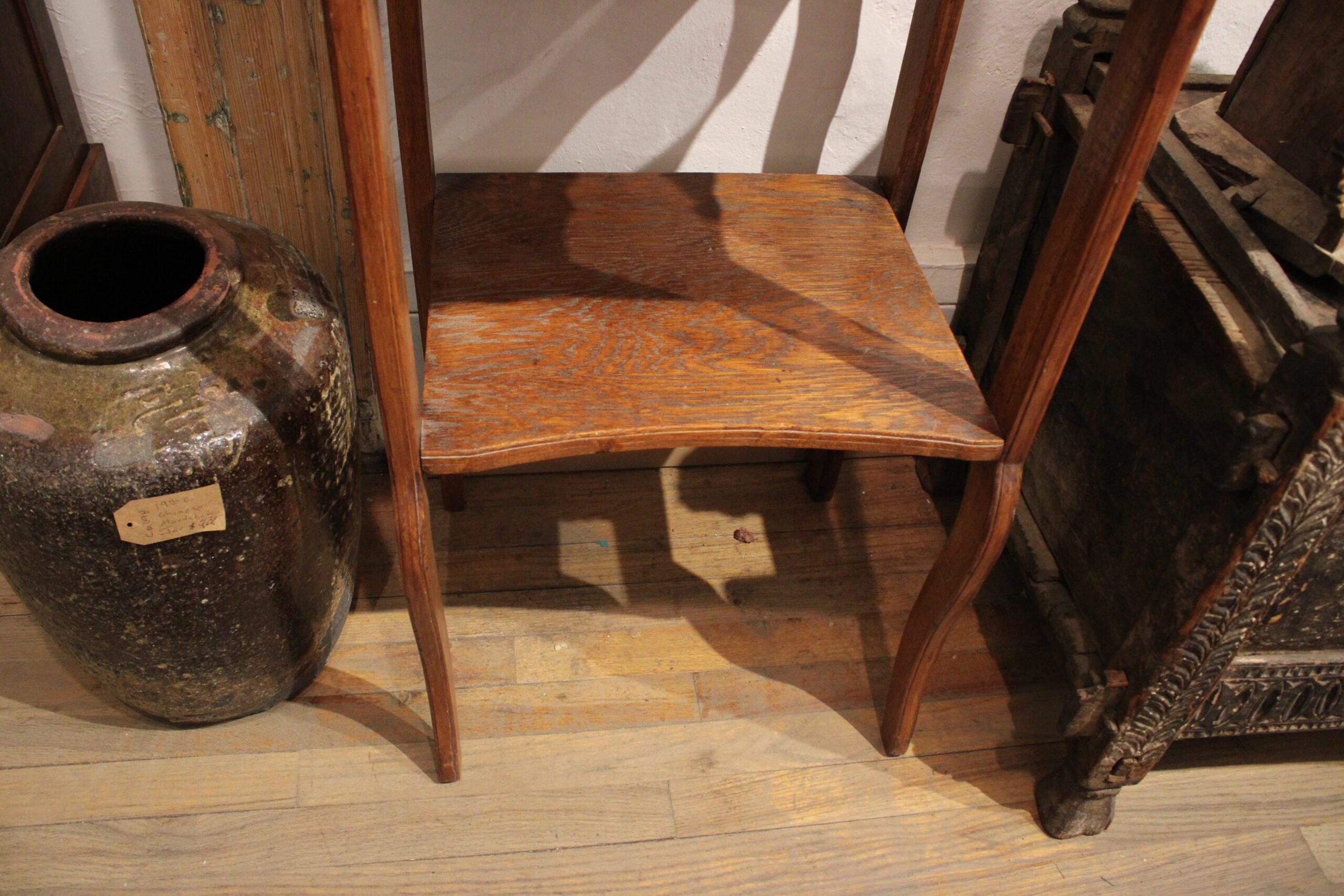 Victorian Golden Oak Gentleman's Shaving Stand c.1890-1905 - Image 5