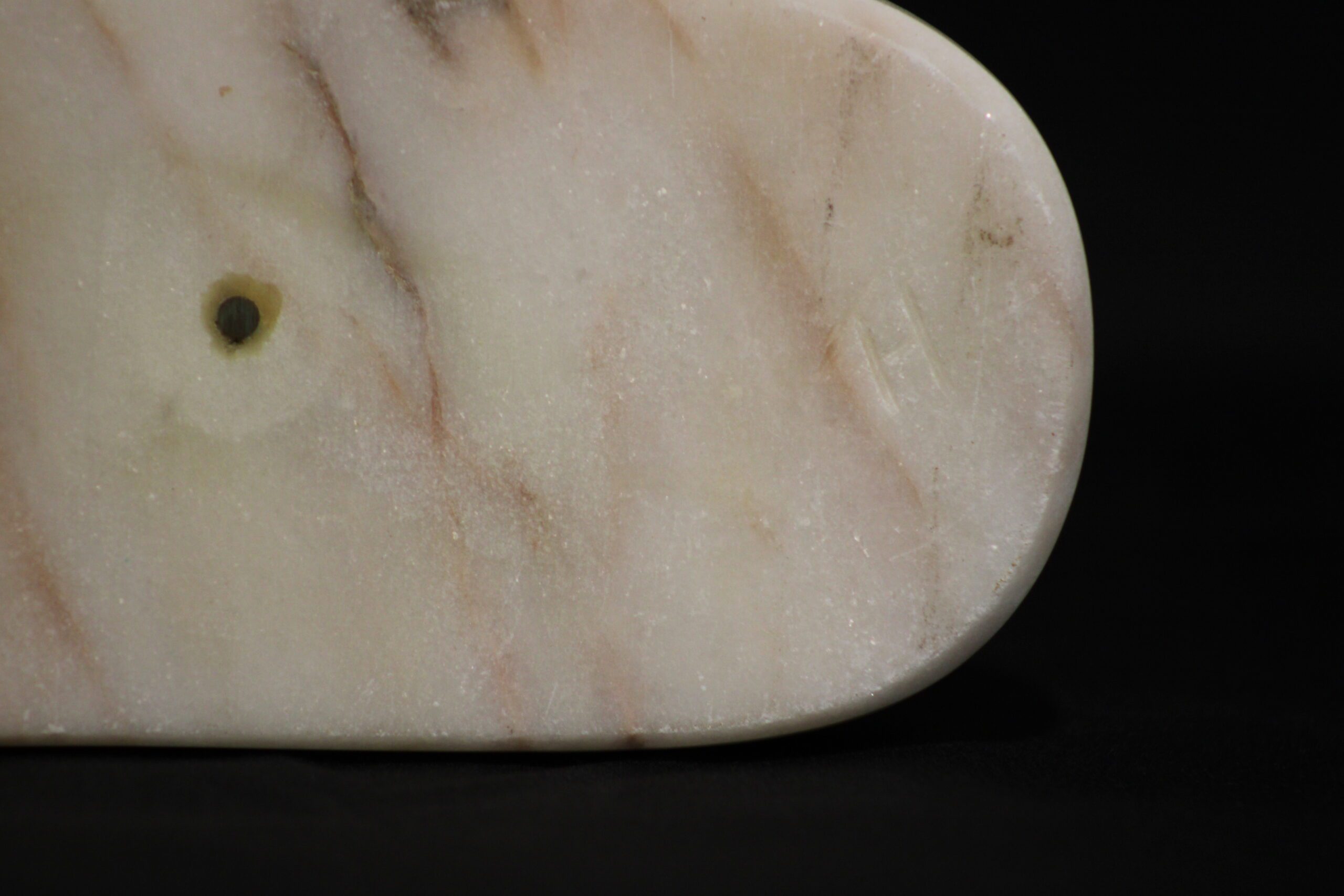Tom Hayes Navajo White Marble Bear Fetish Statue - Image 12