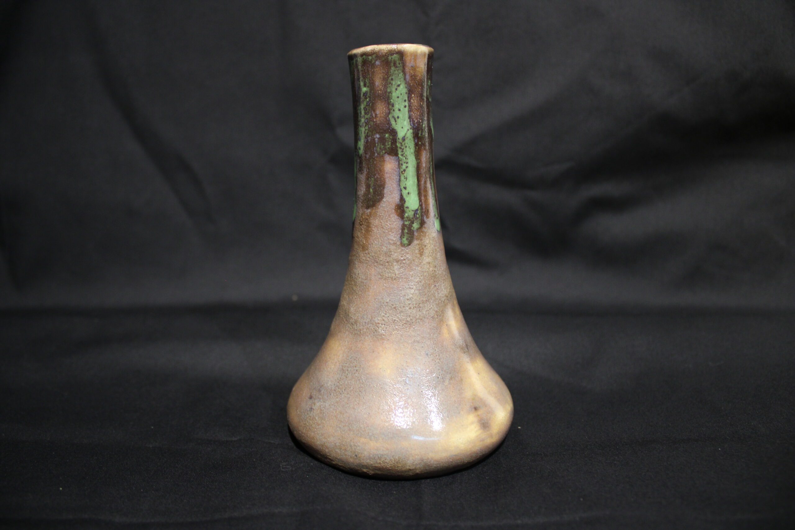 E.M. Marlotte Drip Glaze Art Nouveau Cabinet Vase