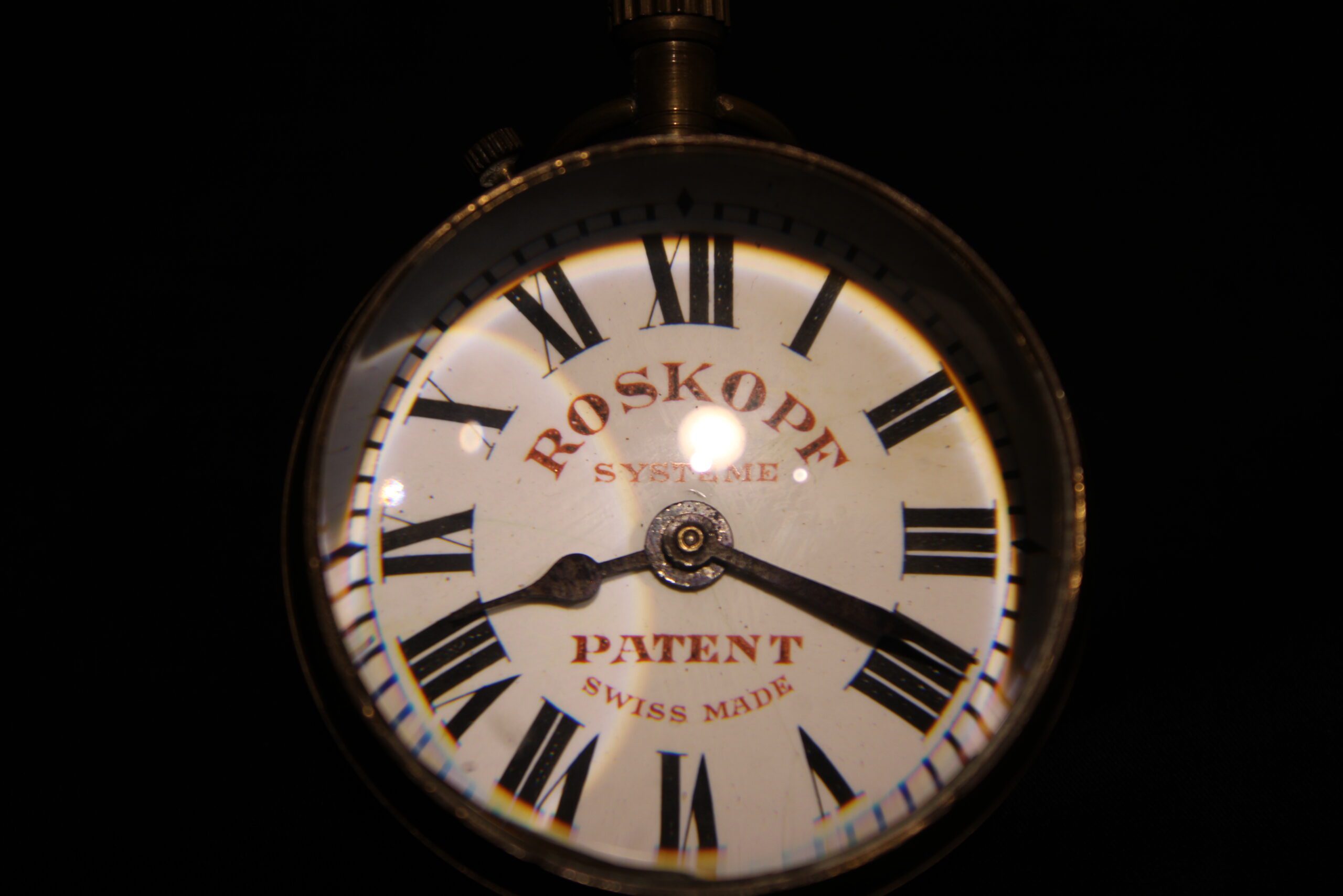 Roskopf Glass Ball or Globe Desk Clock